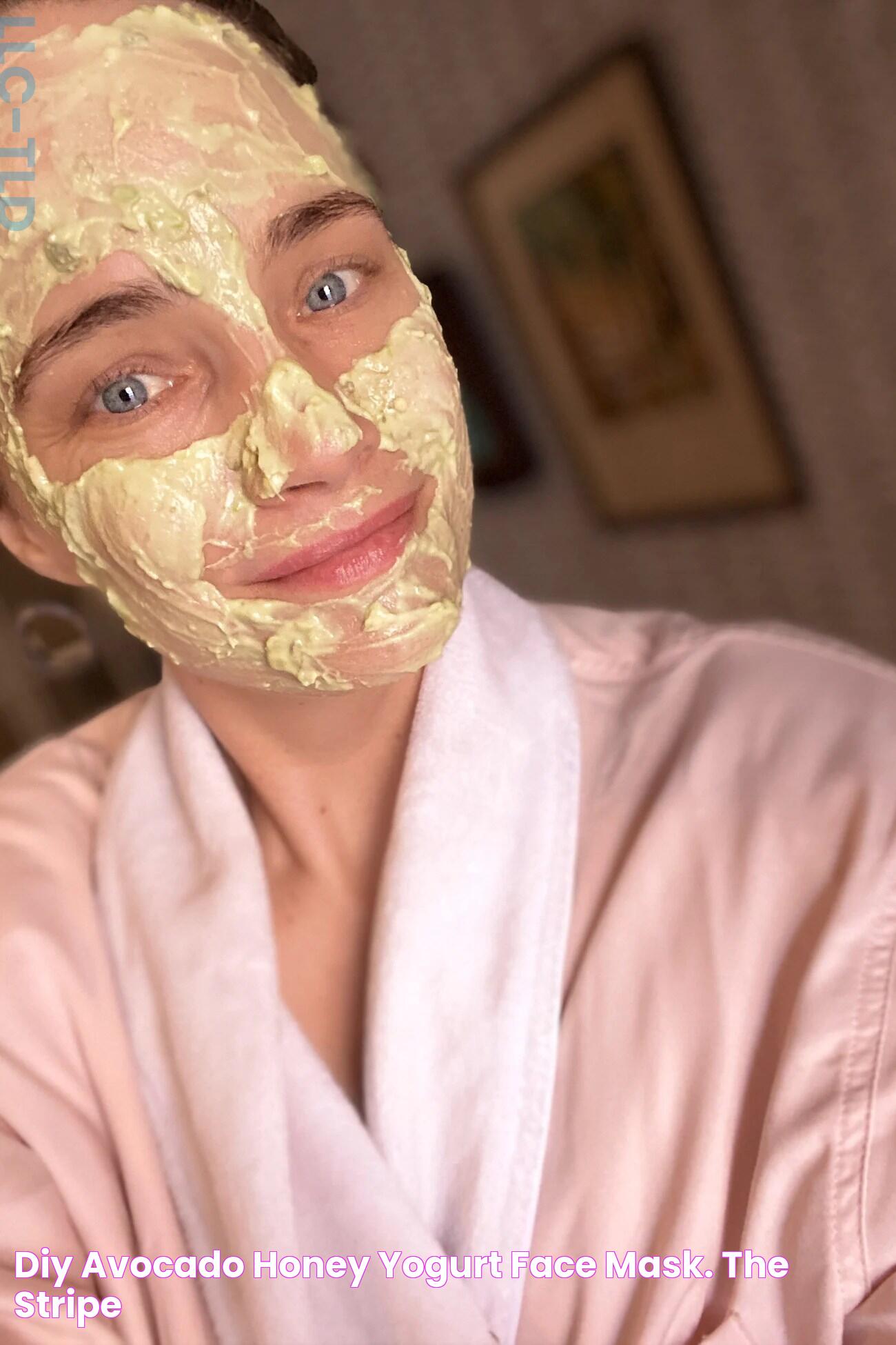 DIY Avocado Honey Yogurt Face Mask. The Stripe