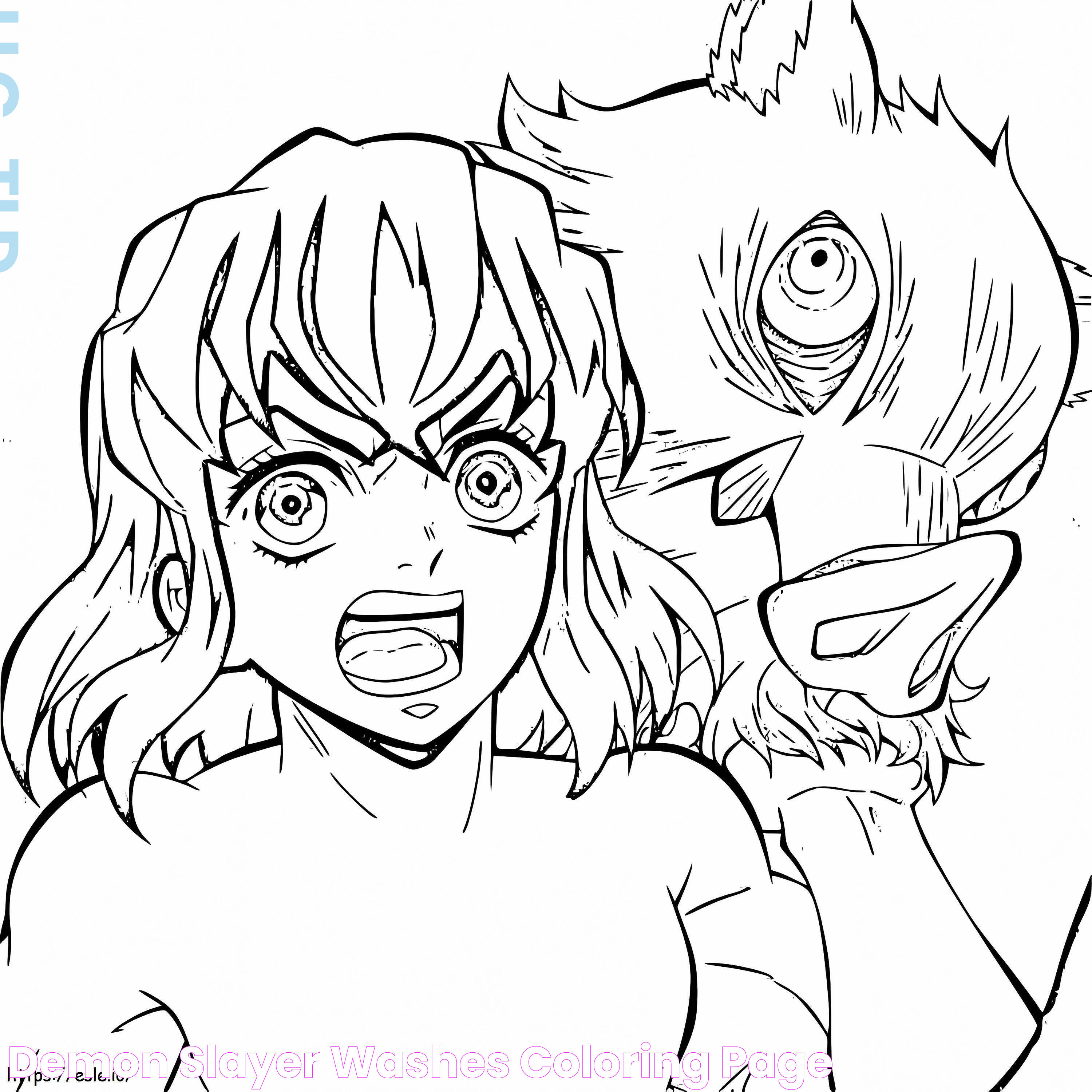 Demon Slayer Washes coloring page