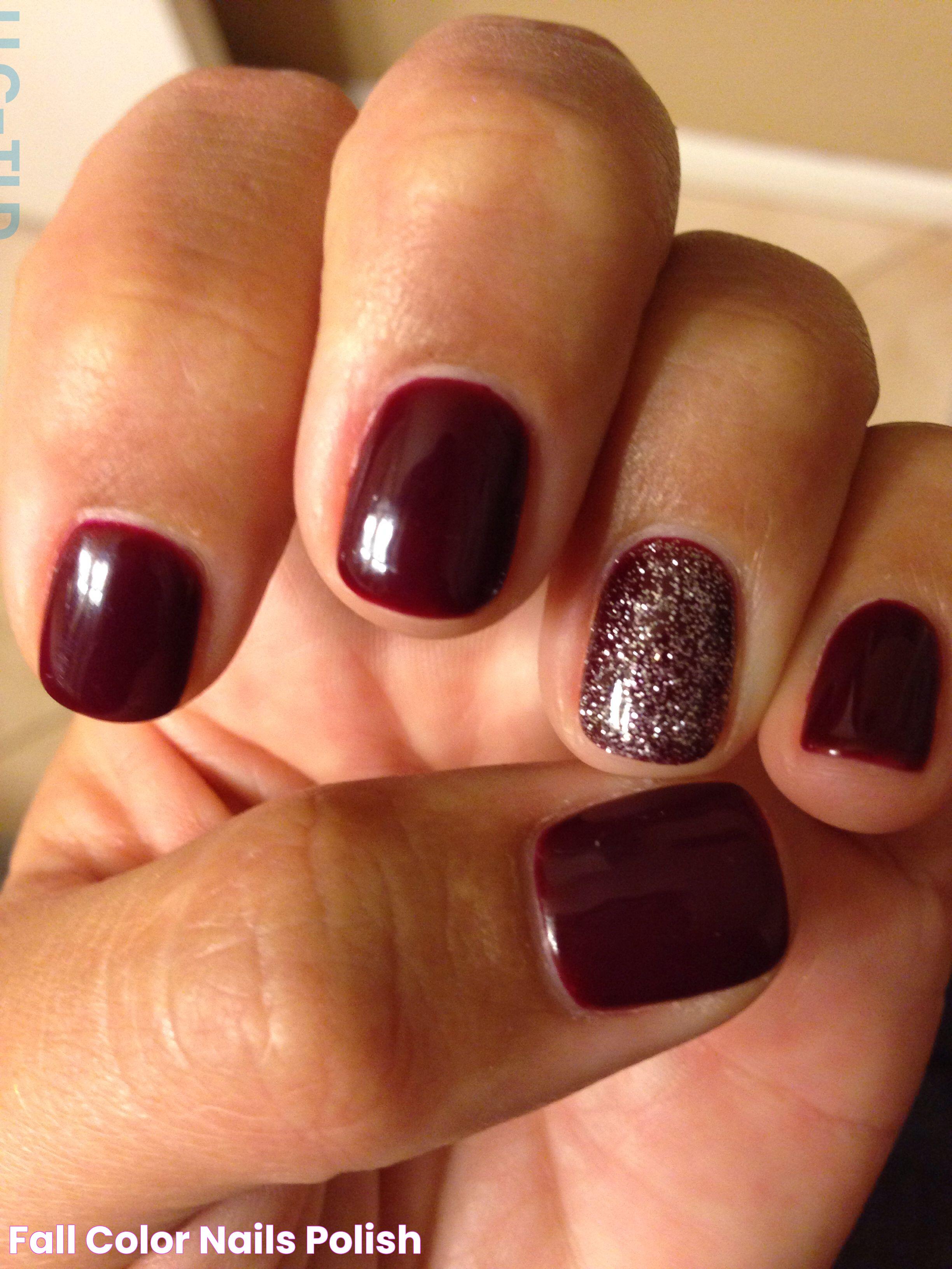 Fall Color Nails Polish