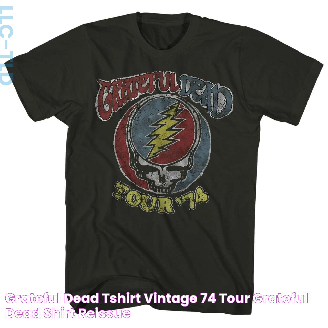 Grateful Dead TShirt Vintage ’74 Tour Grateful Dead Shirt (Reissue)