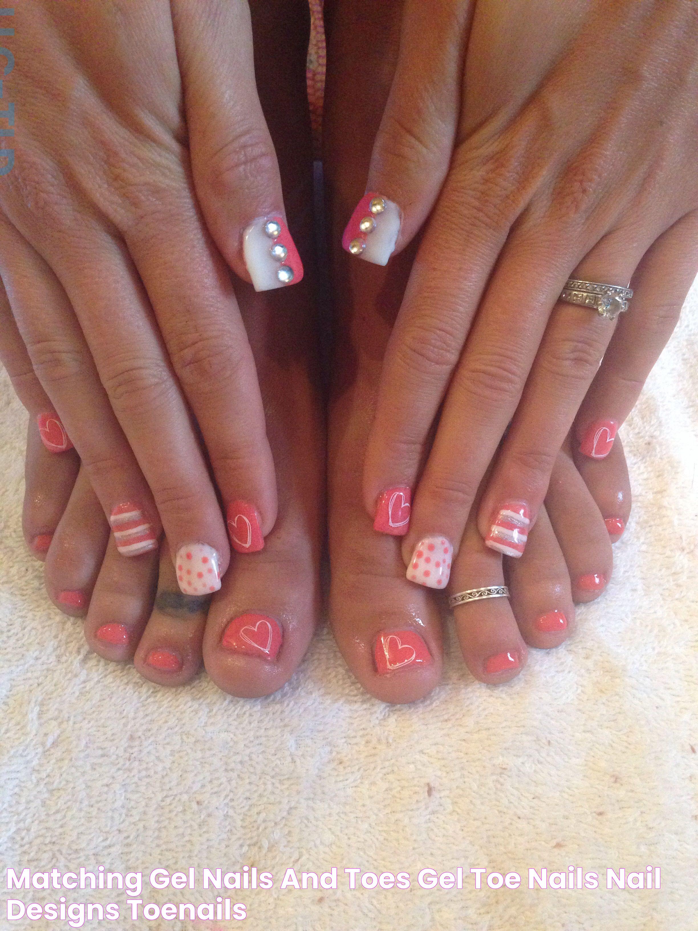 Matching Gel nails and toes Gel toe nails, Nail designs toenails