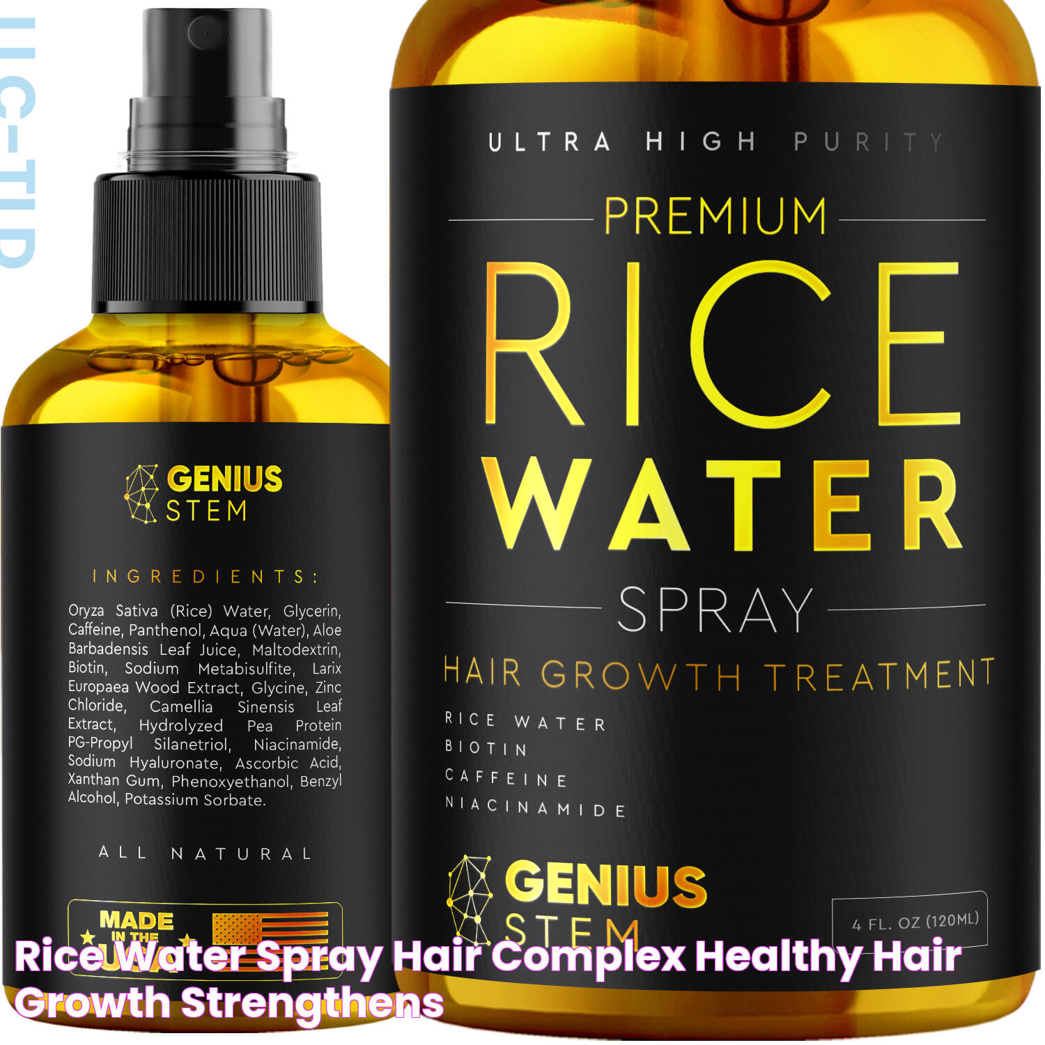 Rice Water Spray Hair Complex Healthy Hair Growth, Strengthens