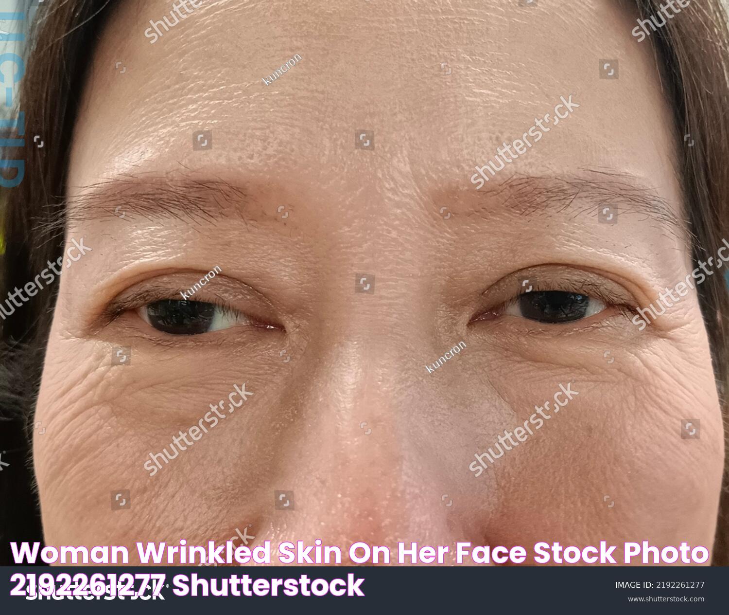 Woman Wrinkled Skin On Her Face Stock Photo 2192261277 Shutterstock