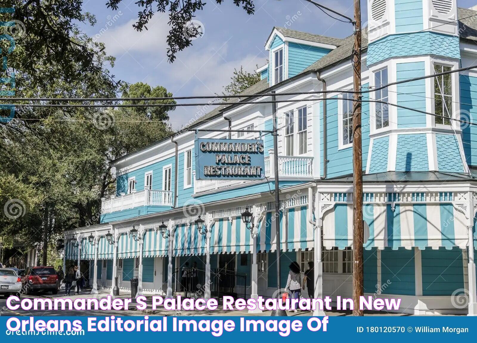 Iconic Dining Experience At Commander's Palace Restaurant New Orleans