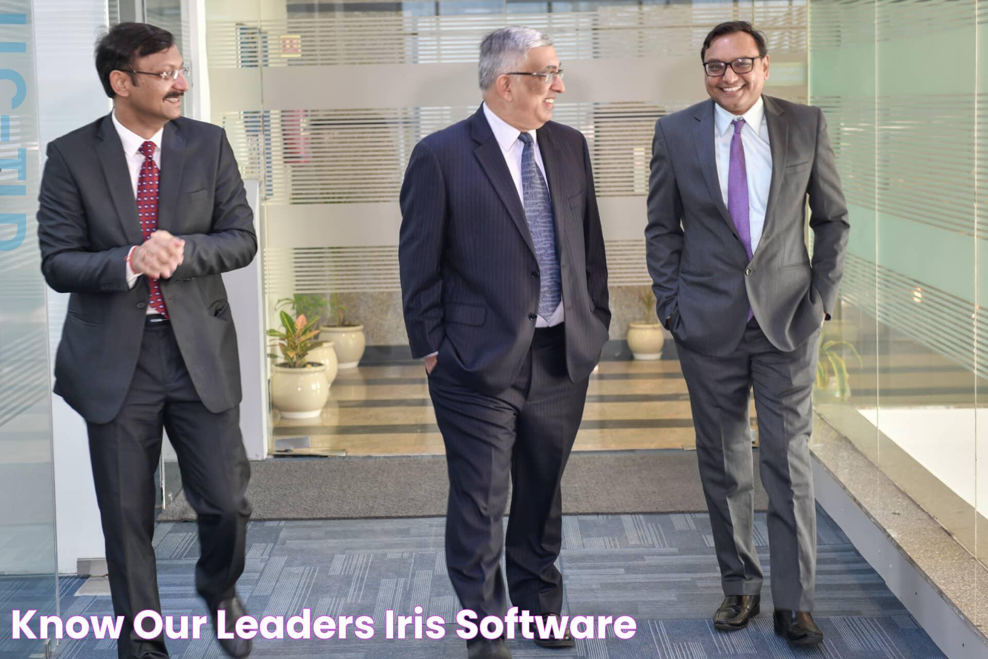 Know our leaders Iris Software