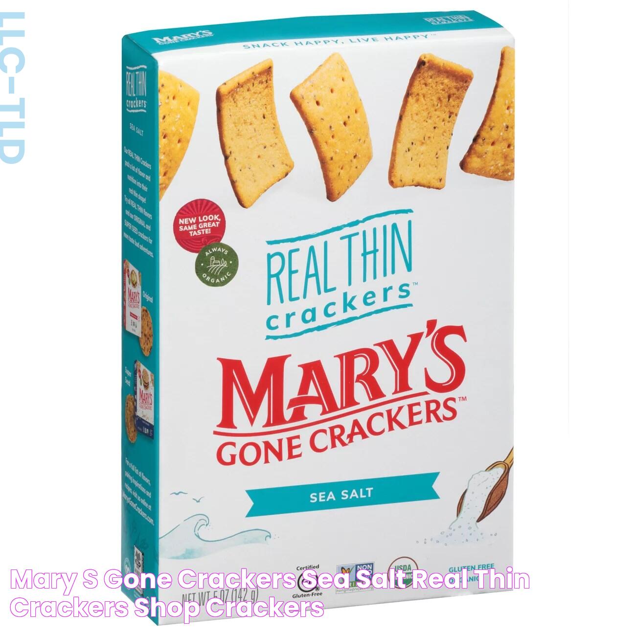 Mary's Gone Crackers Sea Salt Real Thin Crackers Shop Crackers