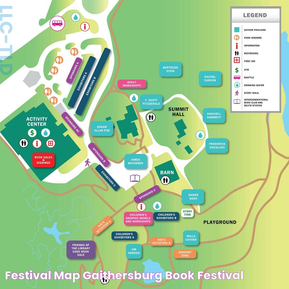 Festival Map Gaithersburg Book Festival