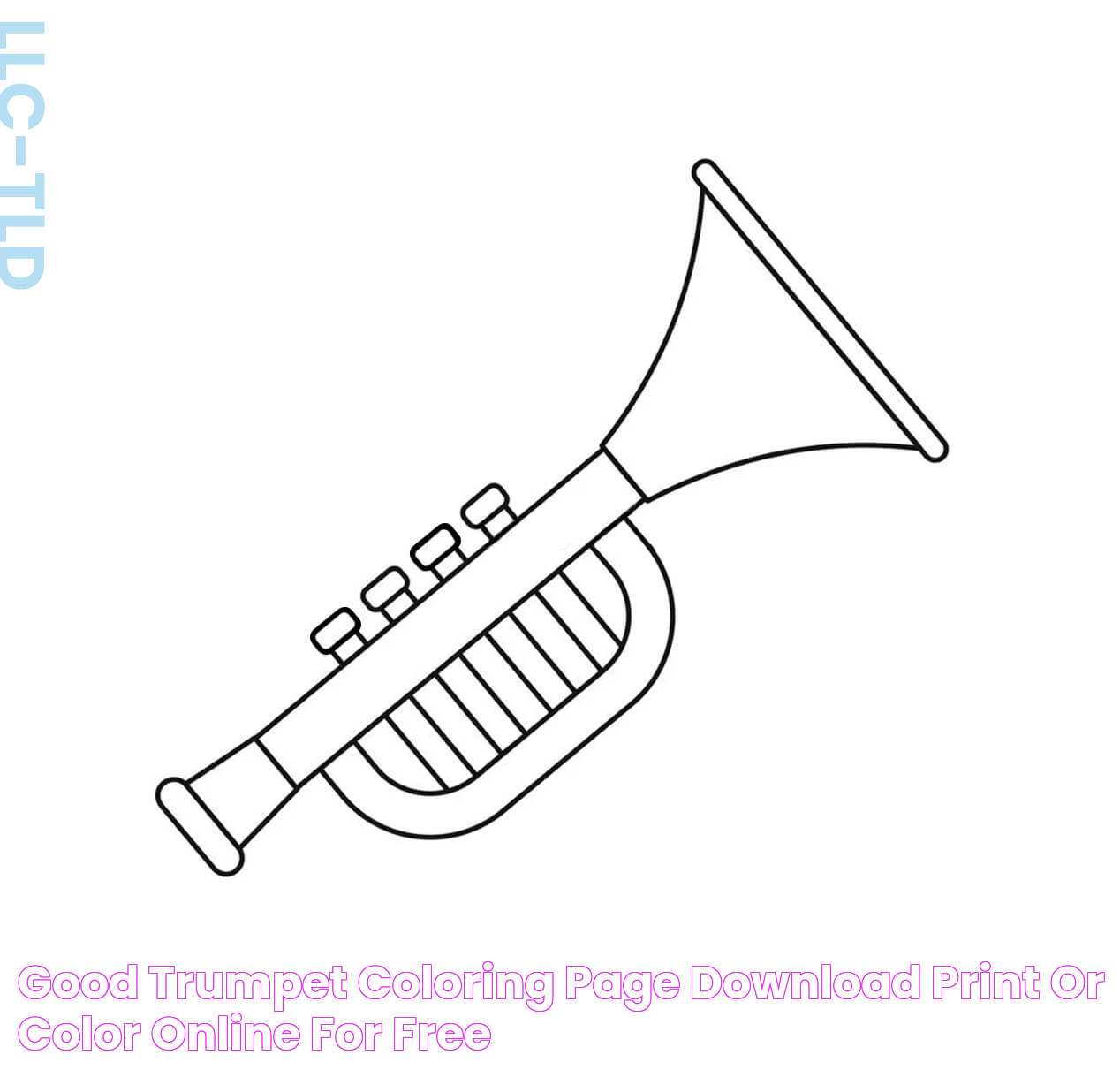 Good Trumpet coloring page Download, Print or Color Online for Free