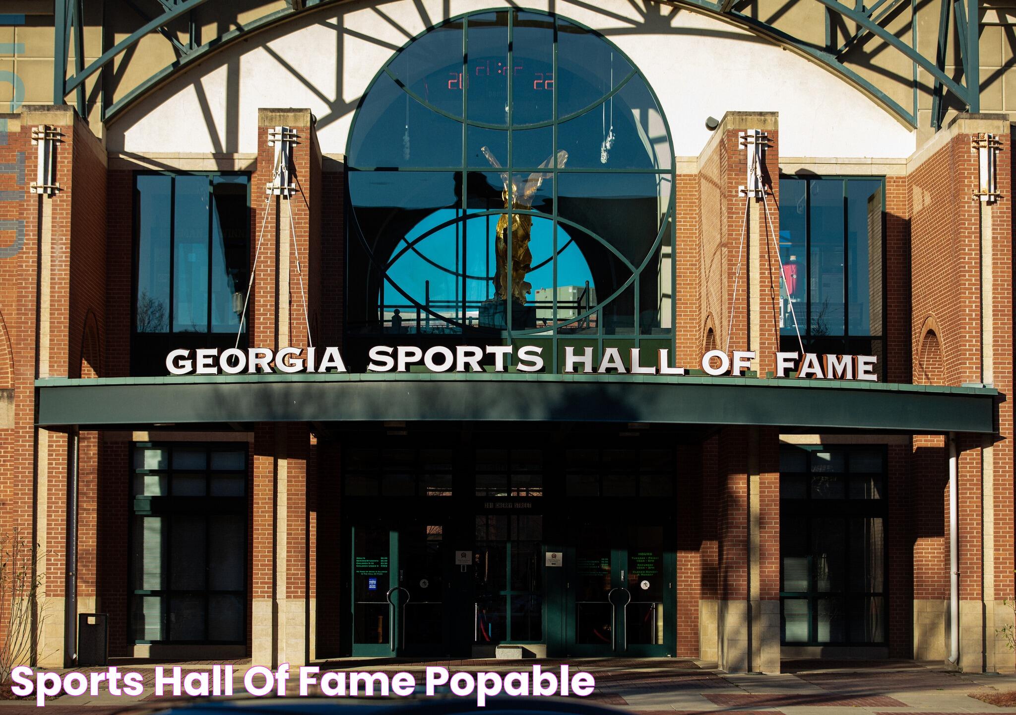 Sports Hall of Fame Popable