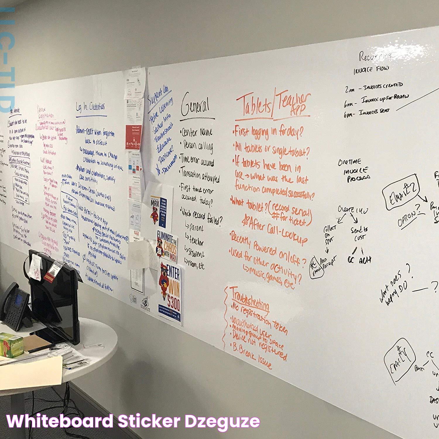 Whiteboard sticker DZEGUZE