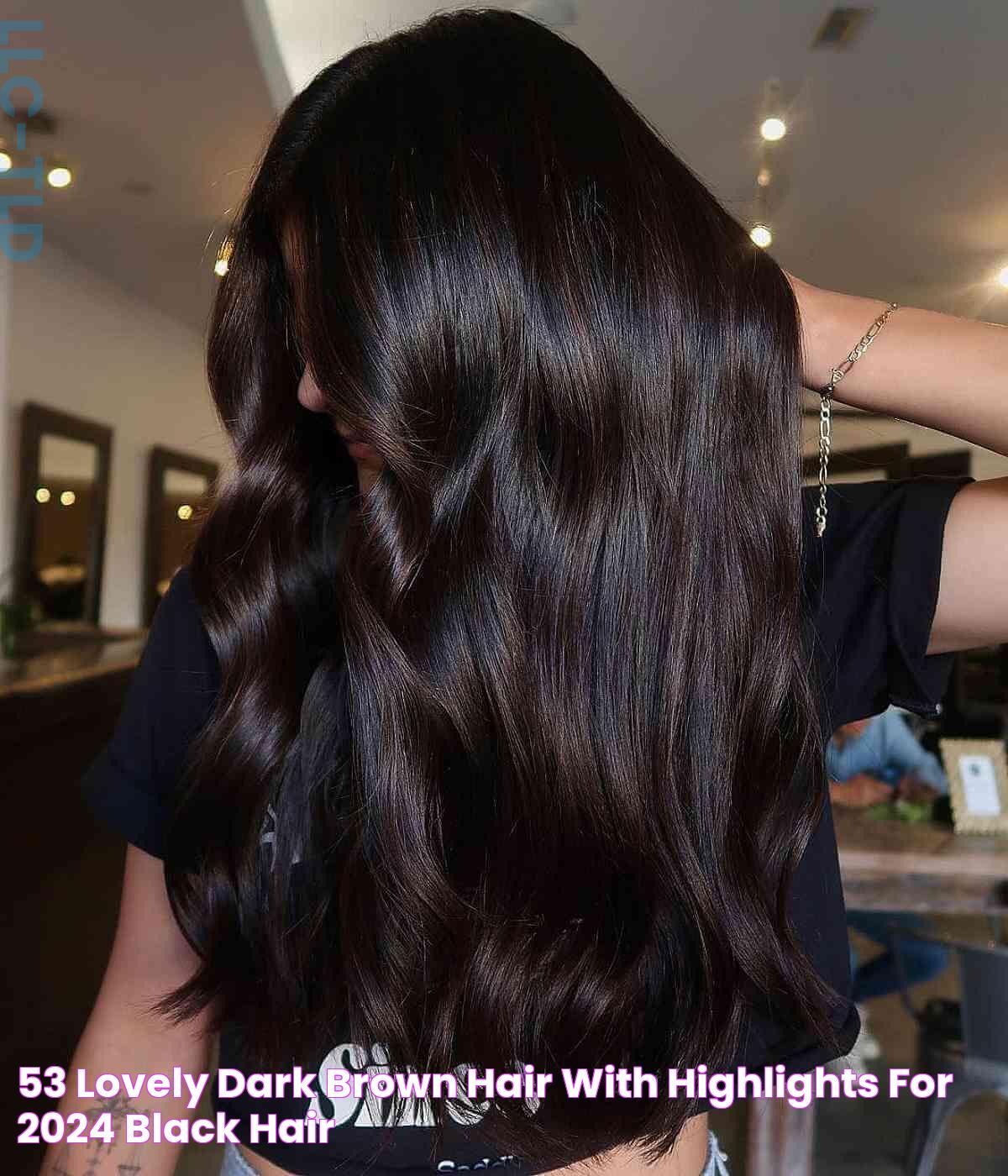 53 Lovely Dark Brown Hair with Highlights for 2024 Black hair