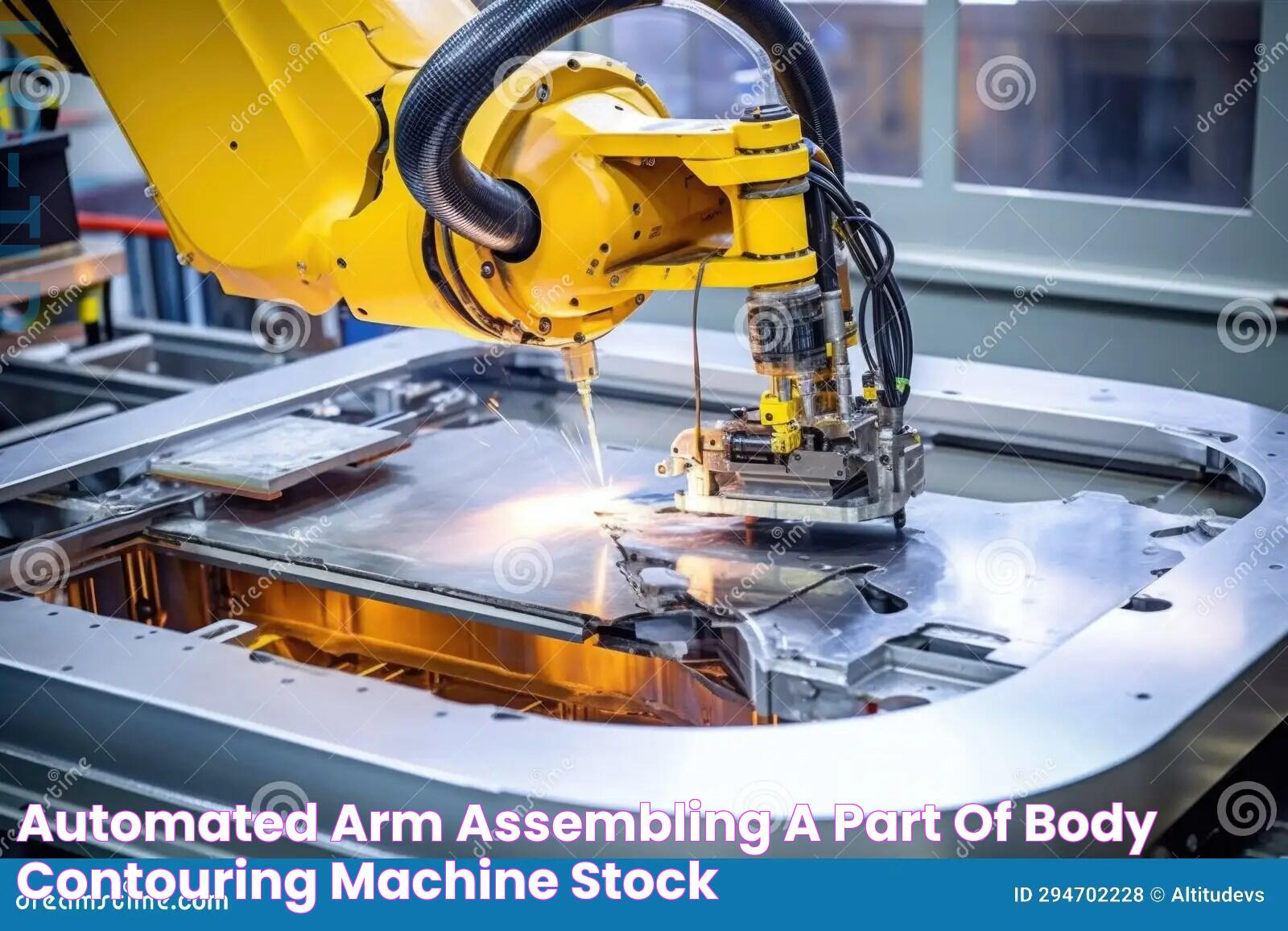 Automated Arm Assembling a Part of Body Contouring Machine Stock