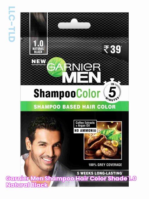 Garnier Men Shampoo Hair Color Shade 1.0 Natural Black