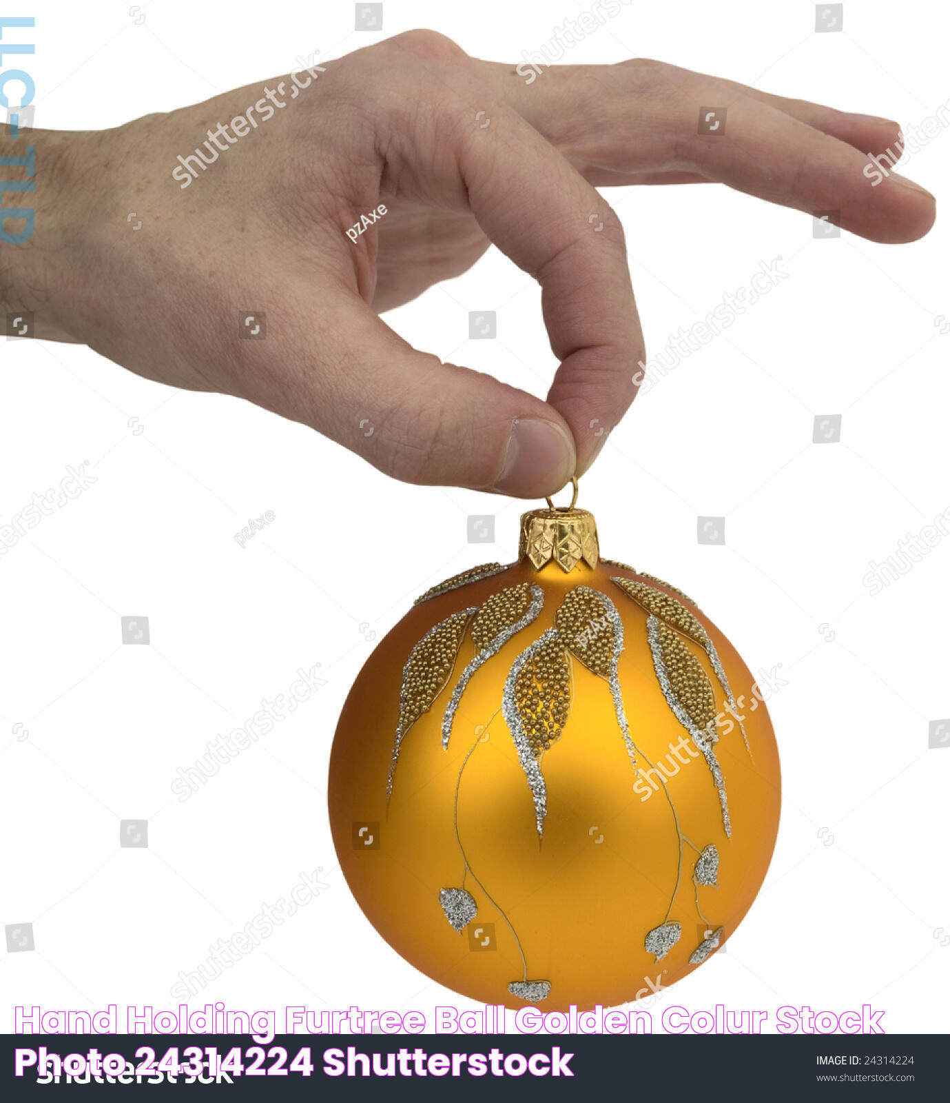 Hand Holding Furtree Ball Golden Colur Stock Photo 24314224 Shutterstock