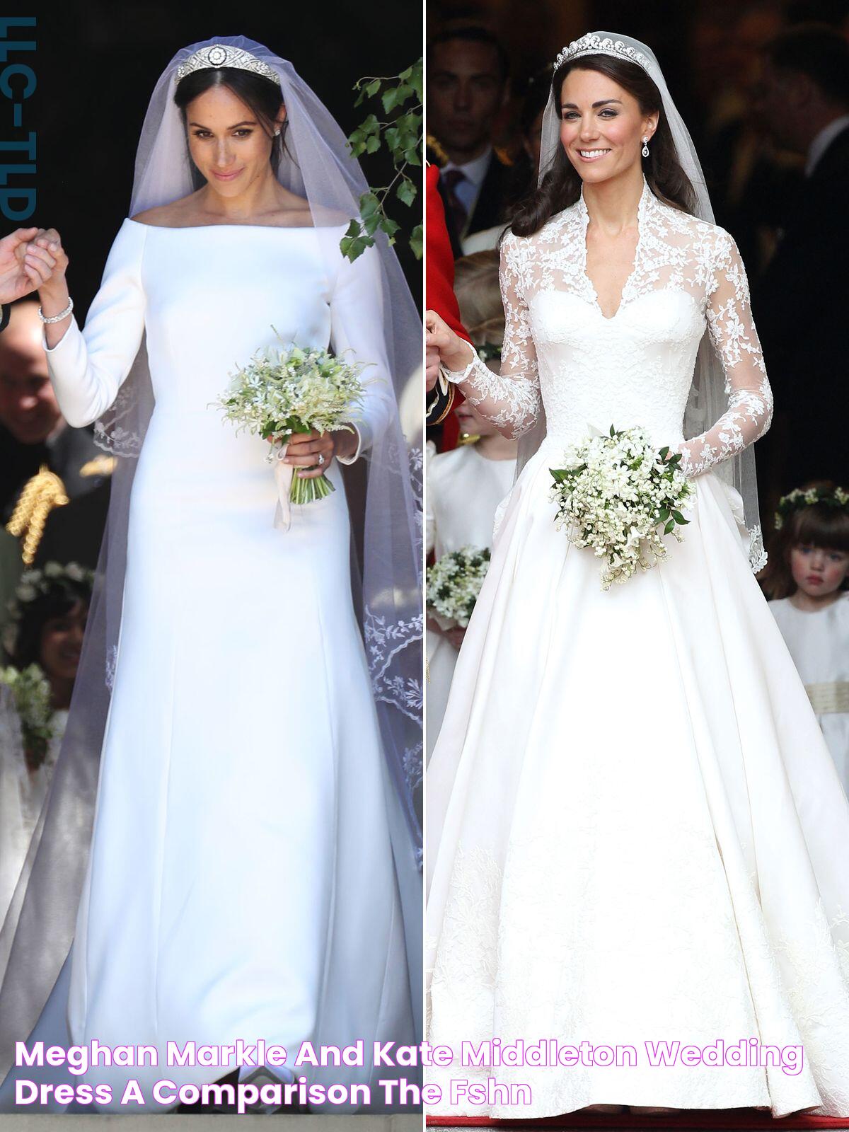 Meghan Markle And Kate Middleton Wedding Dress A Comparison The FSHN