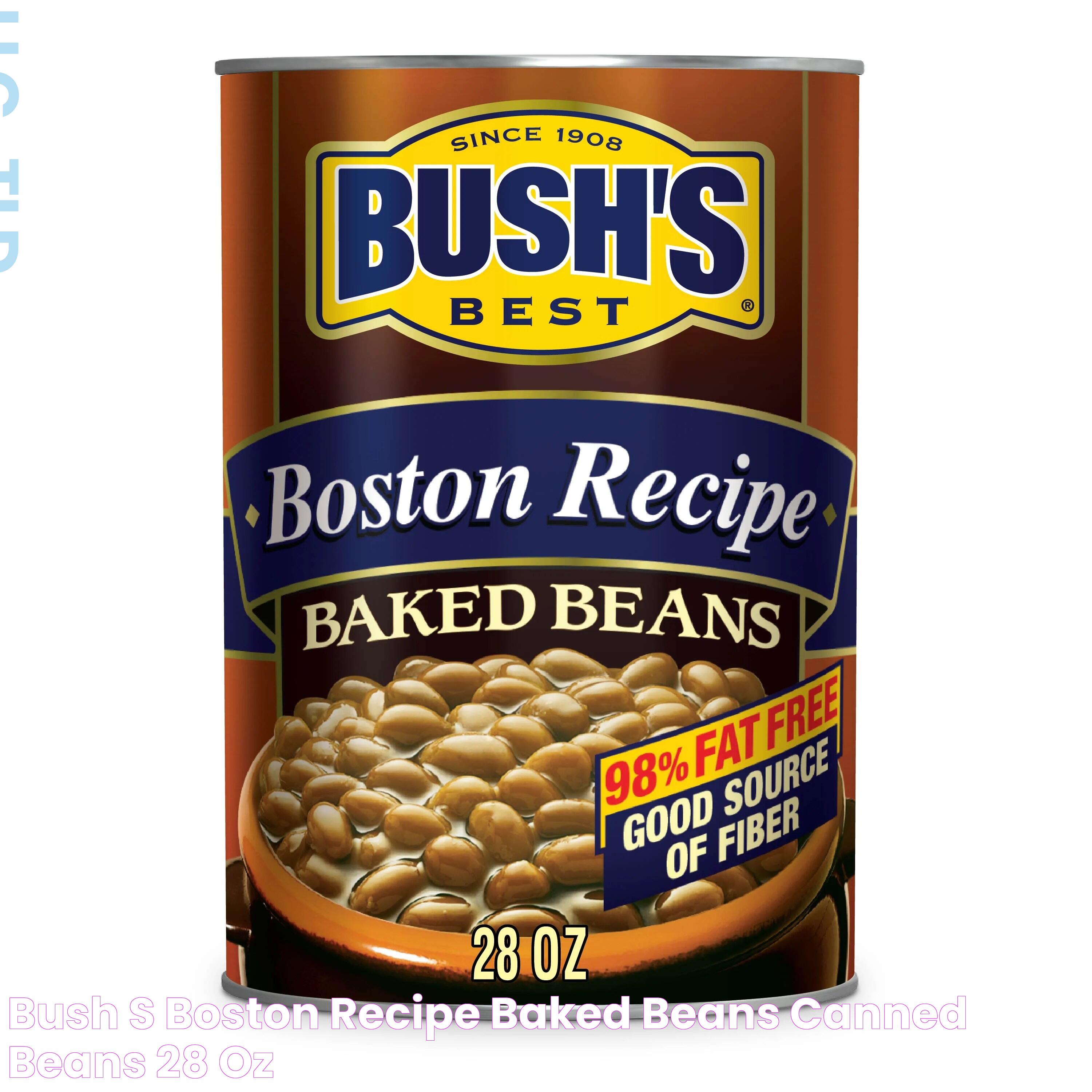 Bush's Boston Recipe Baked Beans, Canned Beans, 28 oz