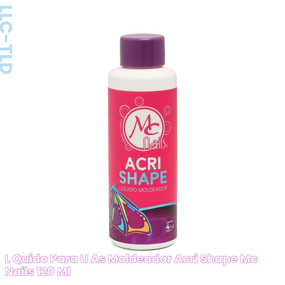 Líquido para Uñas Moldeador Acri Shape Mc Nails 120 ml