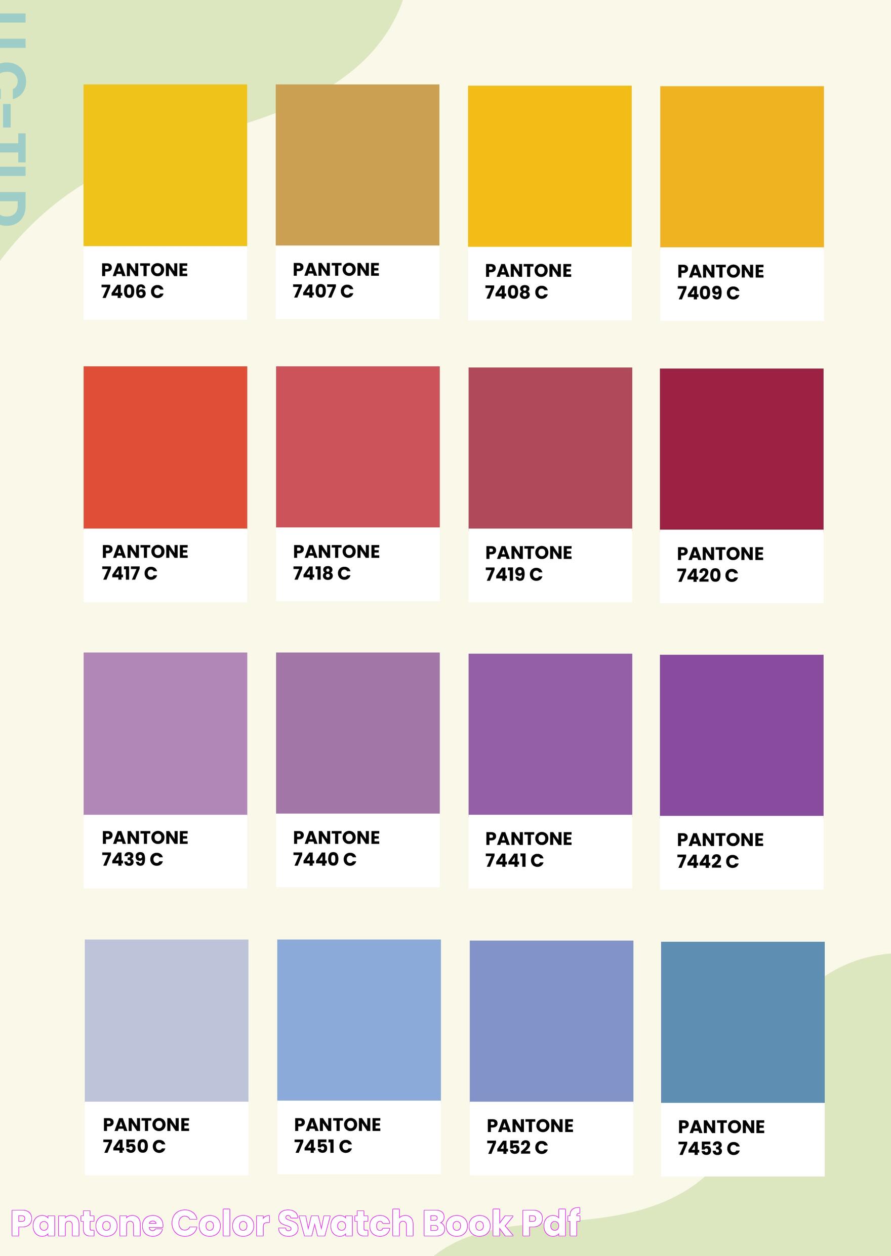 Pantone Color Swatch Book Pdf