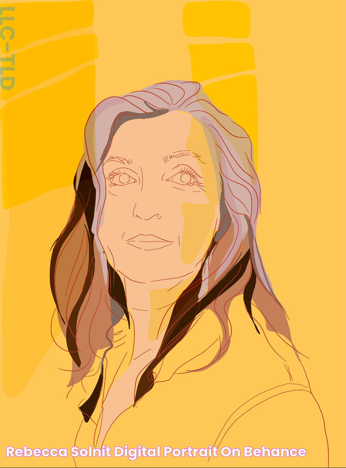 Rebecca Solnit / Digital portrait on Behance