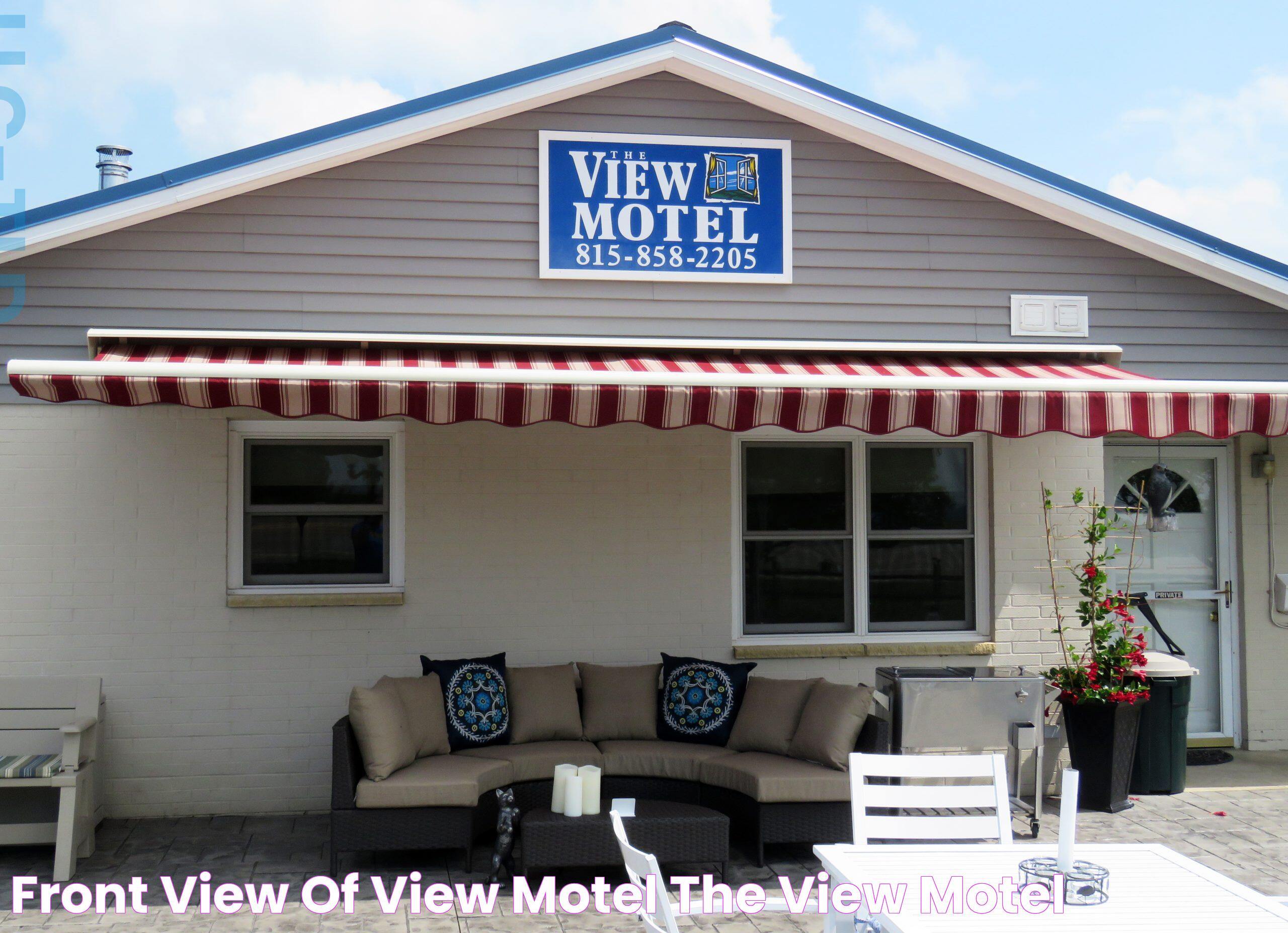 FRONT VIEW OF VIEW MOTEL The View Motel