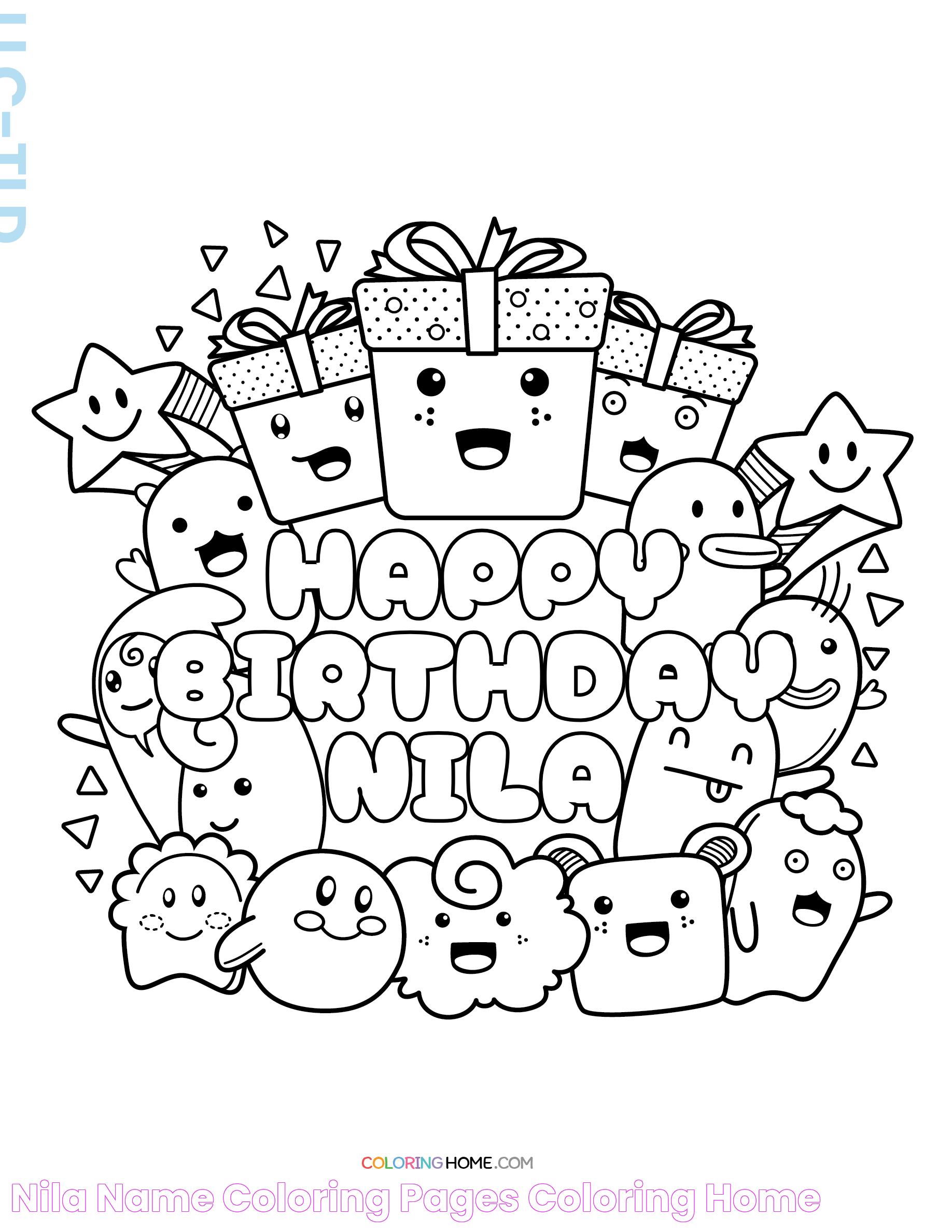 Nila Name Coloring Pages Coloring Home