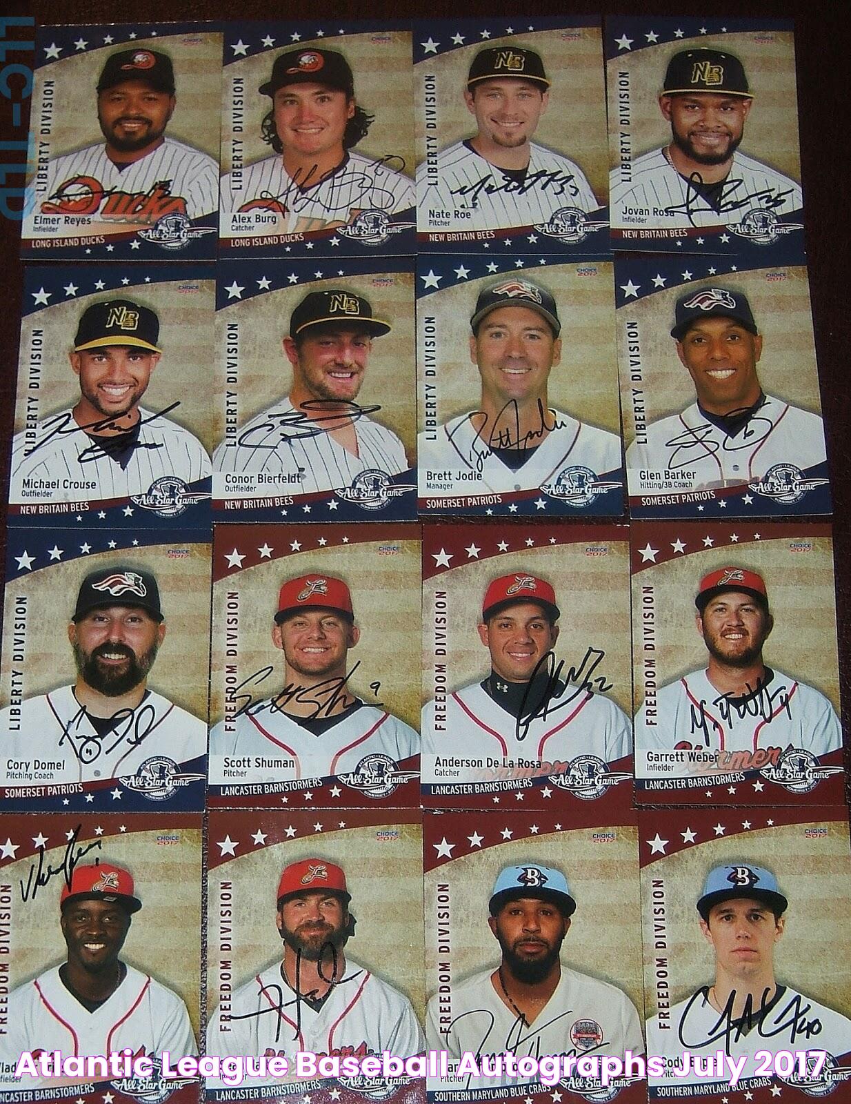 Atlantic League Baseball Autographs July 2017