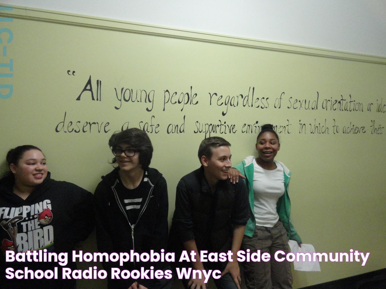 Battling Homophobia at East Side Community School Radio Rookies WNYC