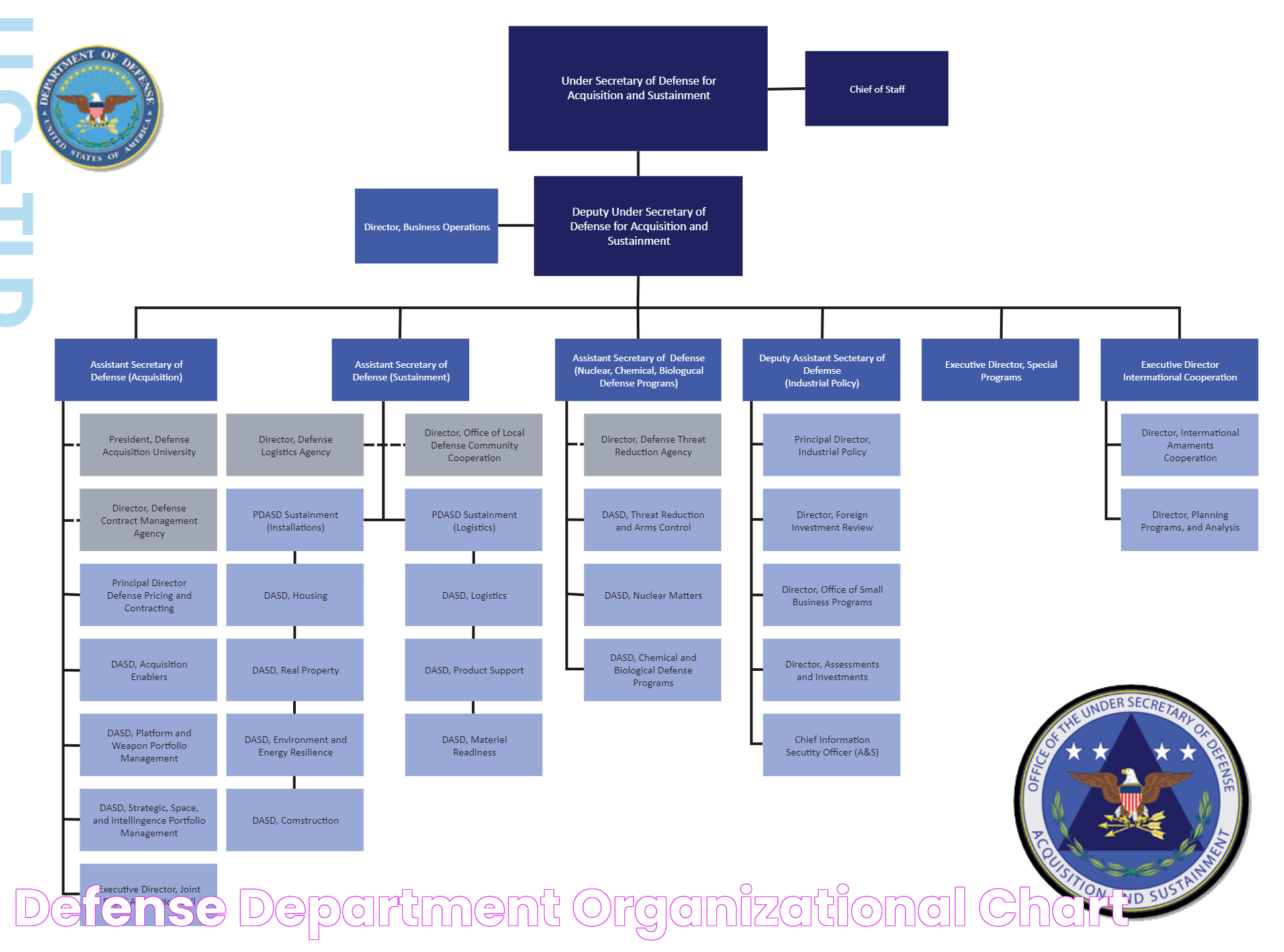 Defense Department Organizational Chart