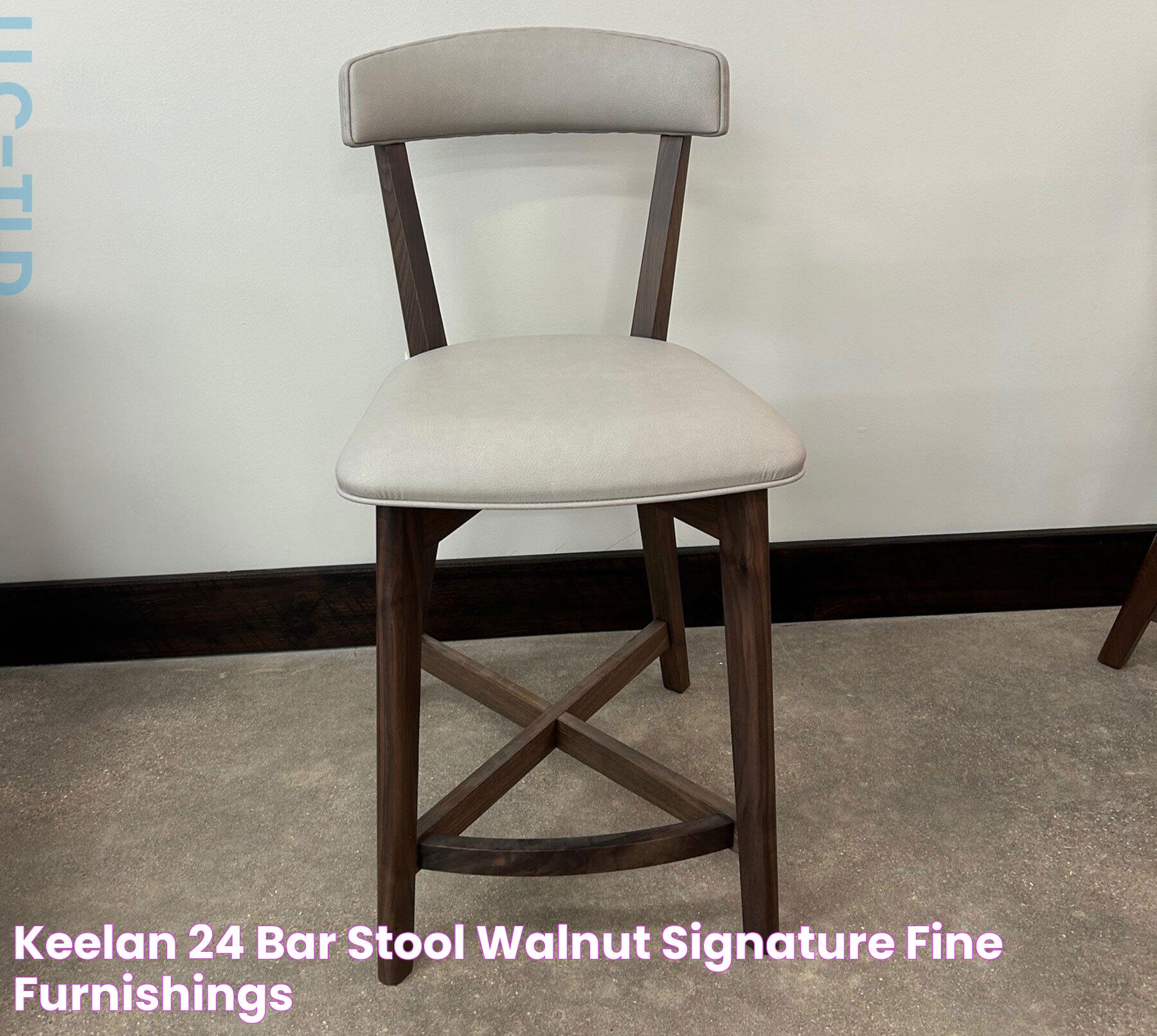 Keelan 24" Bar Stool Walnut Signature Fine Furnishings