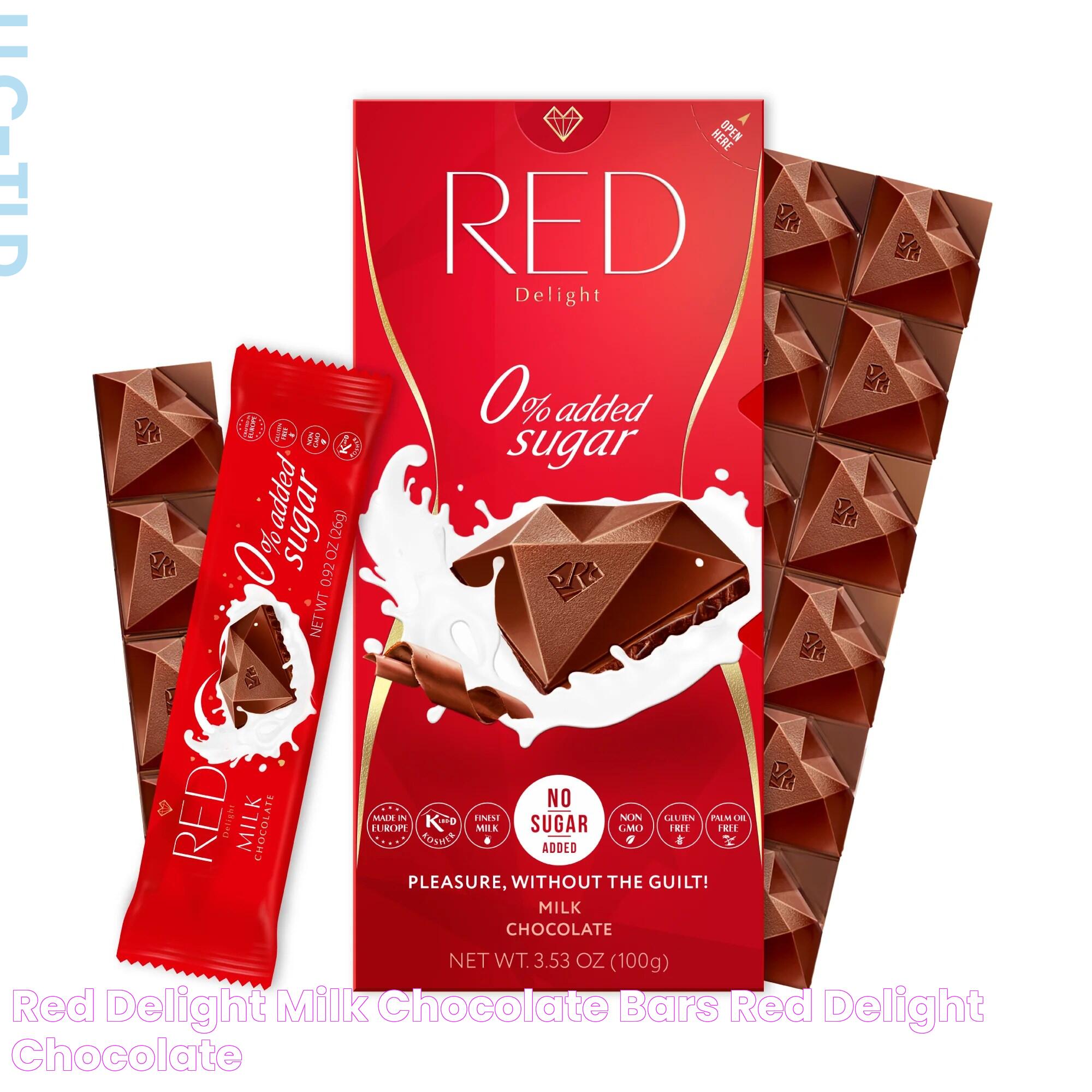 RED Delight®™ Milk Chocolate Bars RED Delight Chocolate