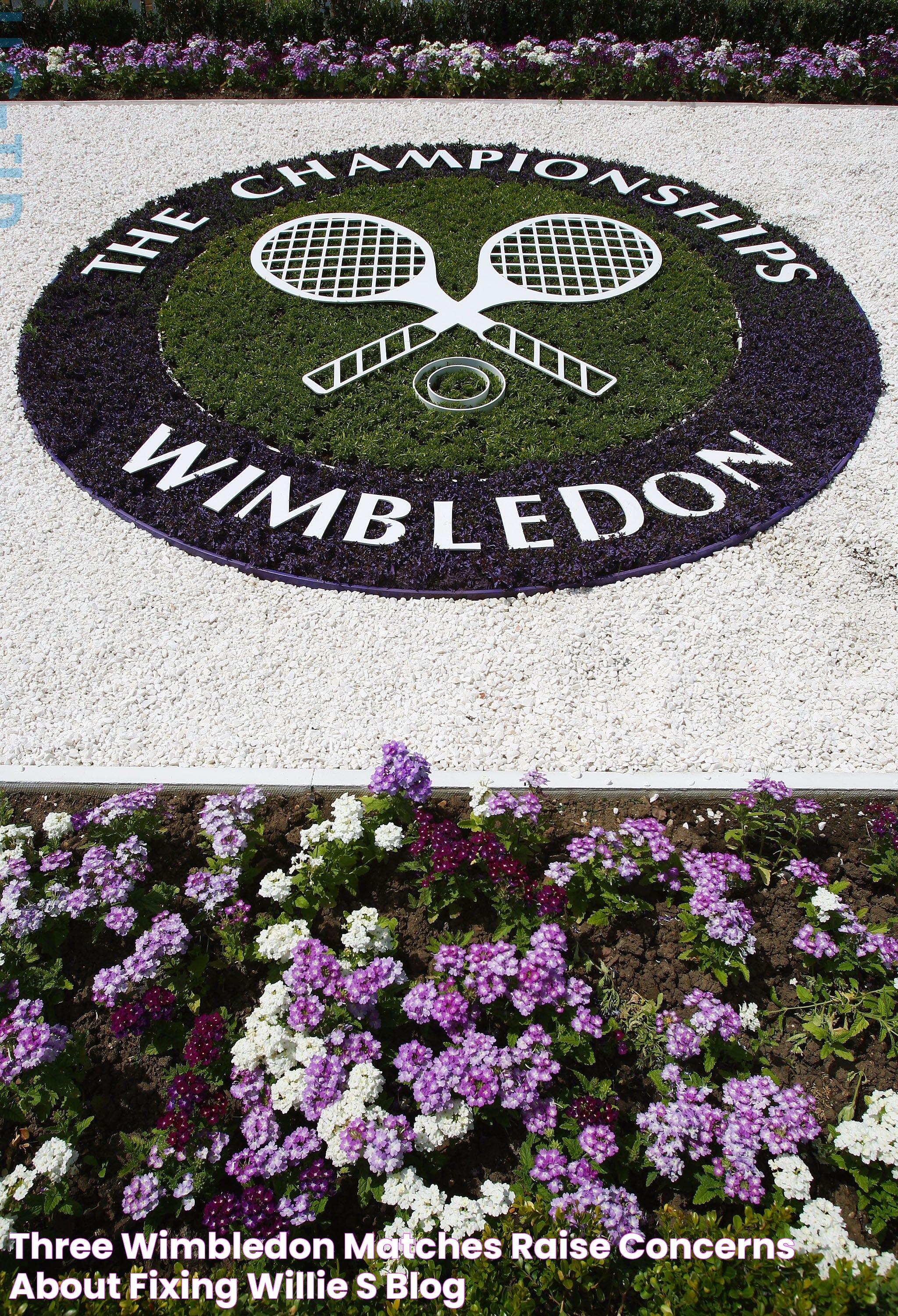 Three Wimbledon matches raise concerns about fixing Willie's Blog