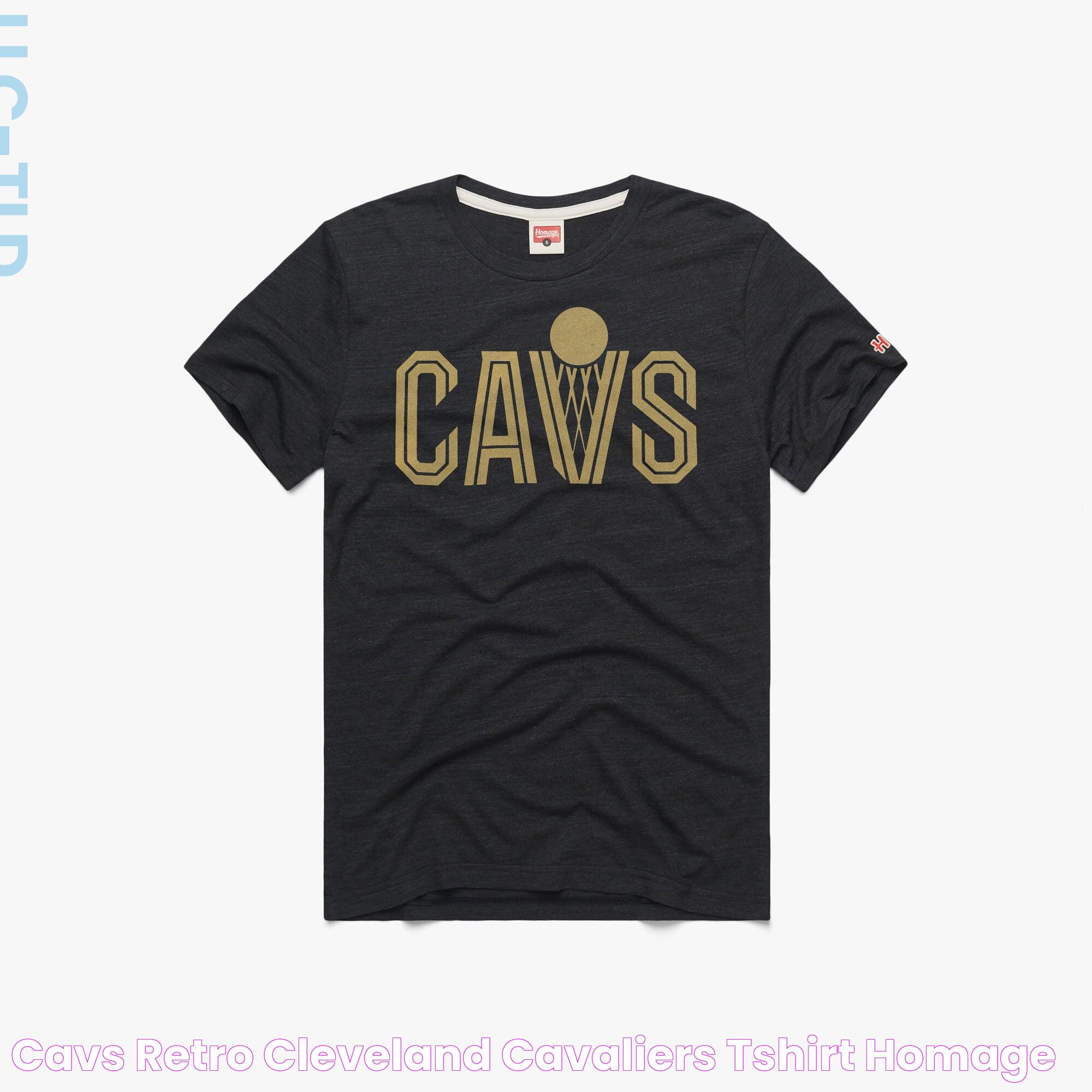 Cavs Retro Cleveland Cavaliers TShirt HOMAGE