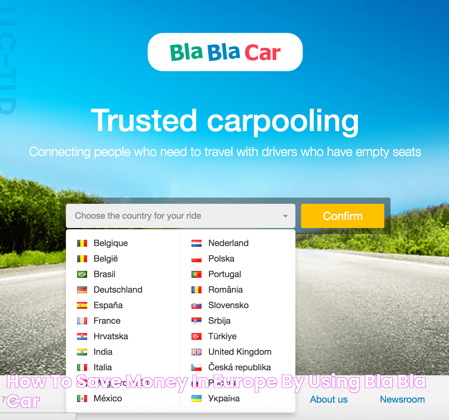 How to Save Money in Europe by Using Bla Bla Car