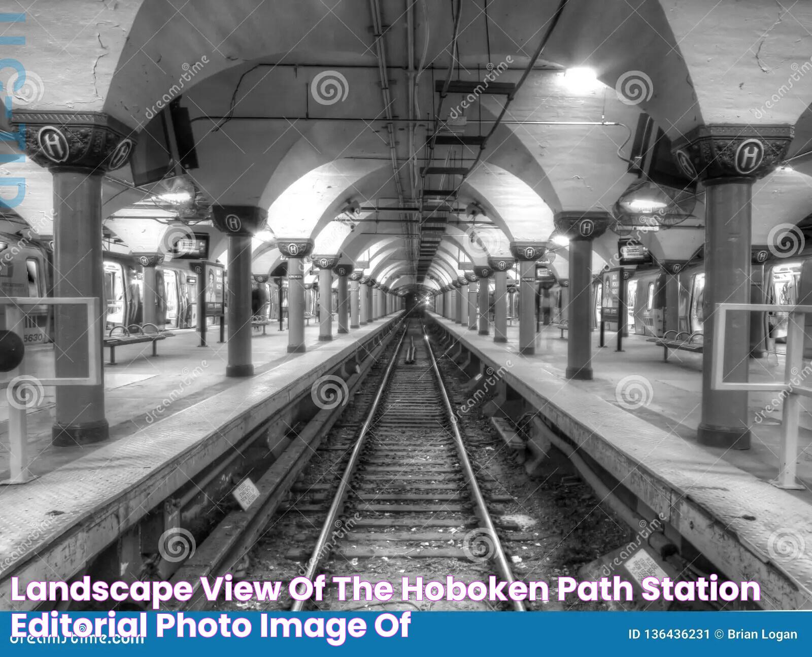 Landscape View of the Hoboken PATH Station Editorial Photo Image of