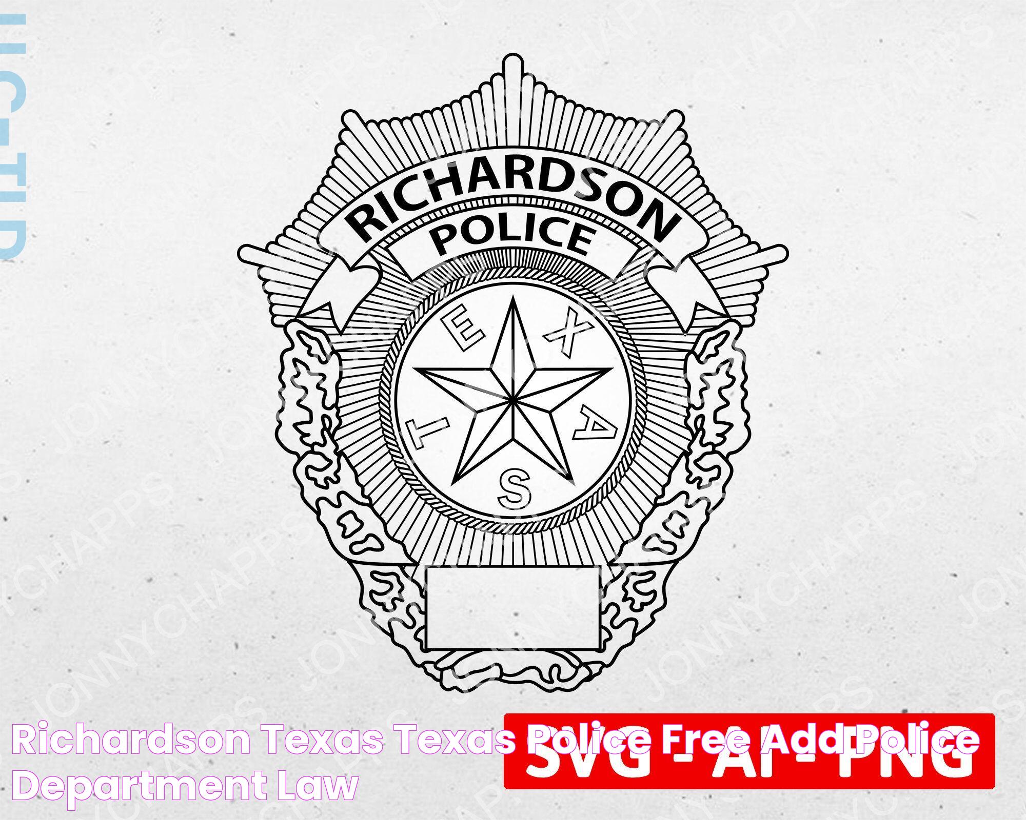 Richardson Texas, Texas Police, Free Add, Police Department, Law