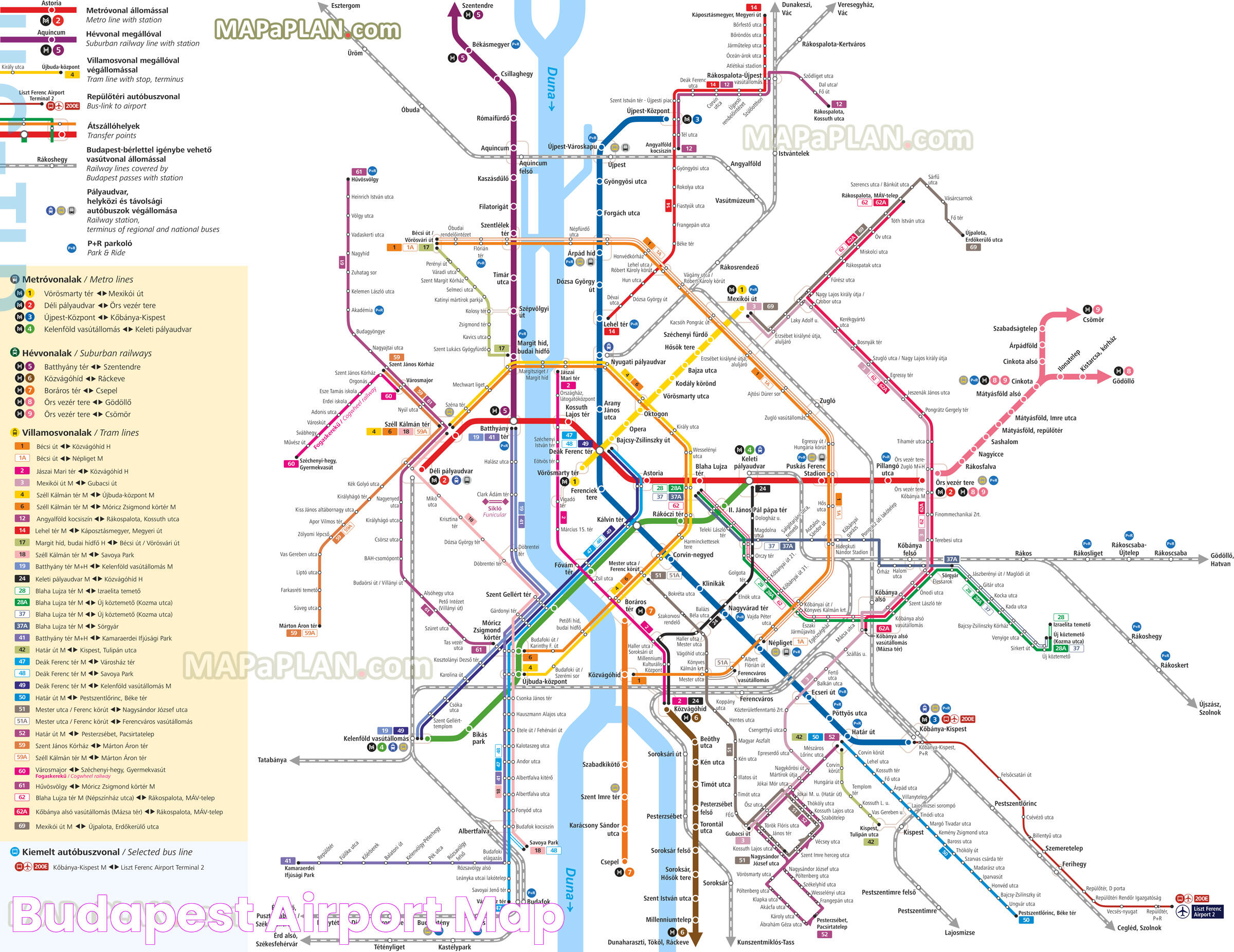 Budapest Airport Map