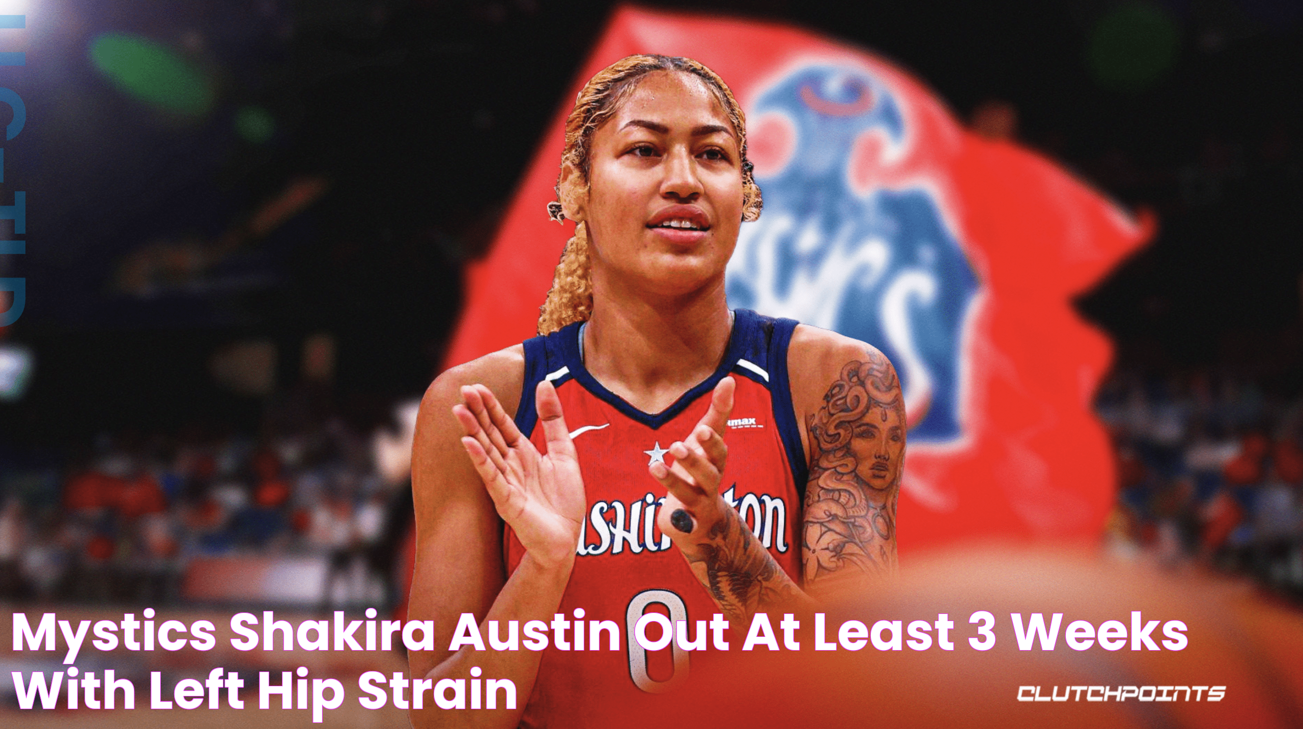 Mystics' Shakira Austin out at least 3 weeks with left hip strain