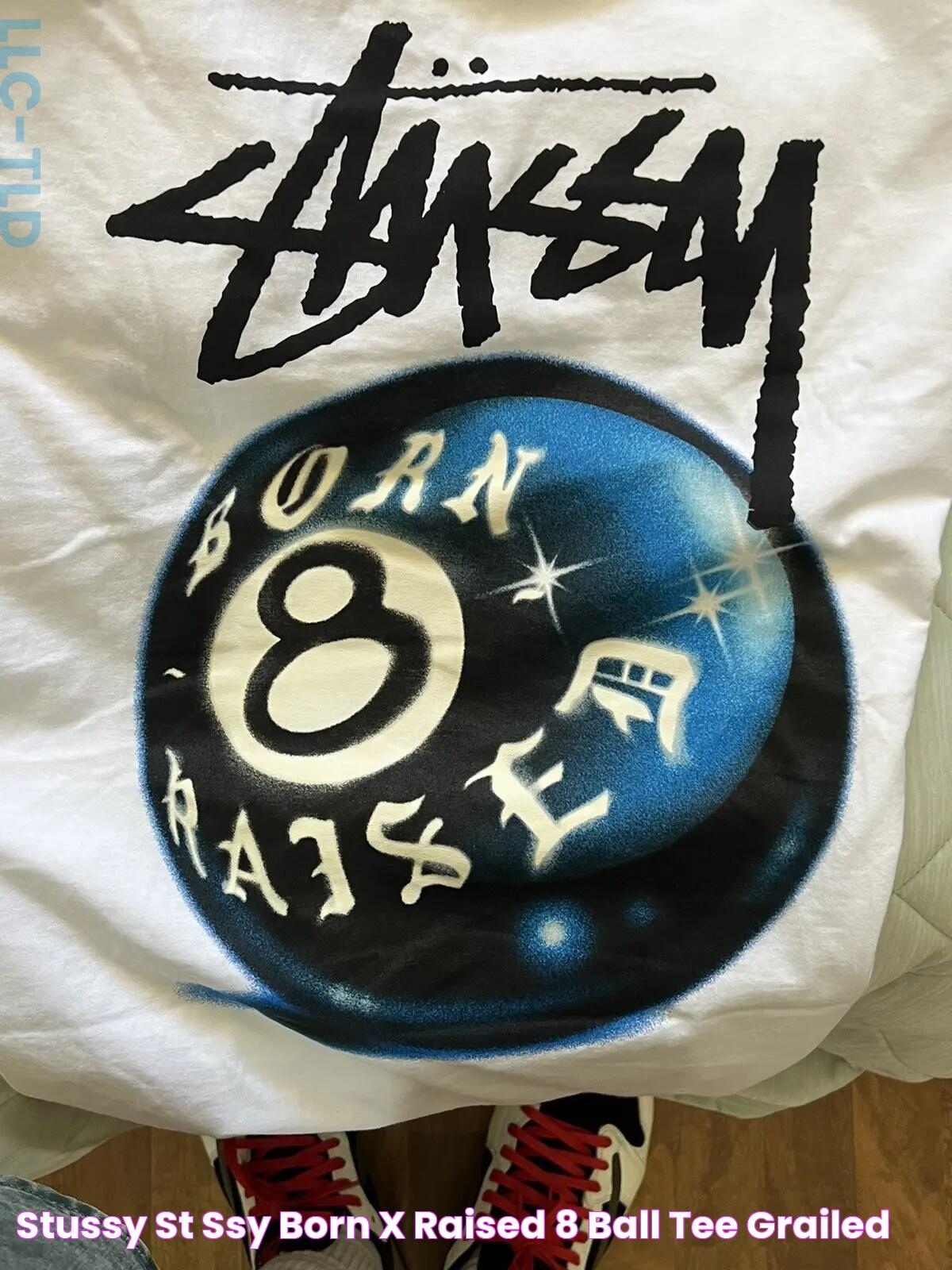 Stussy STÜSSY & BORN X RAISED 8 BALL TEE Grailed