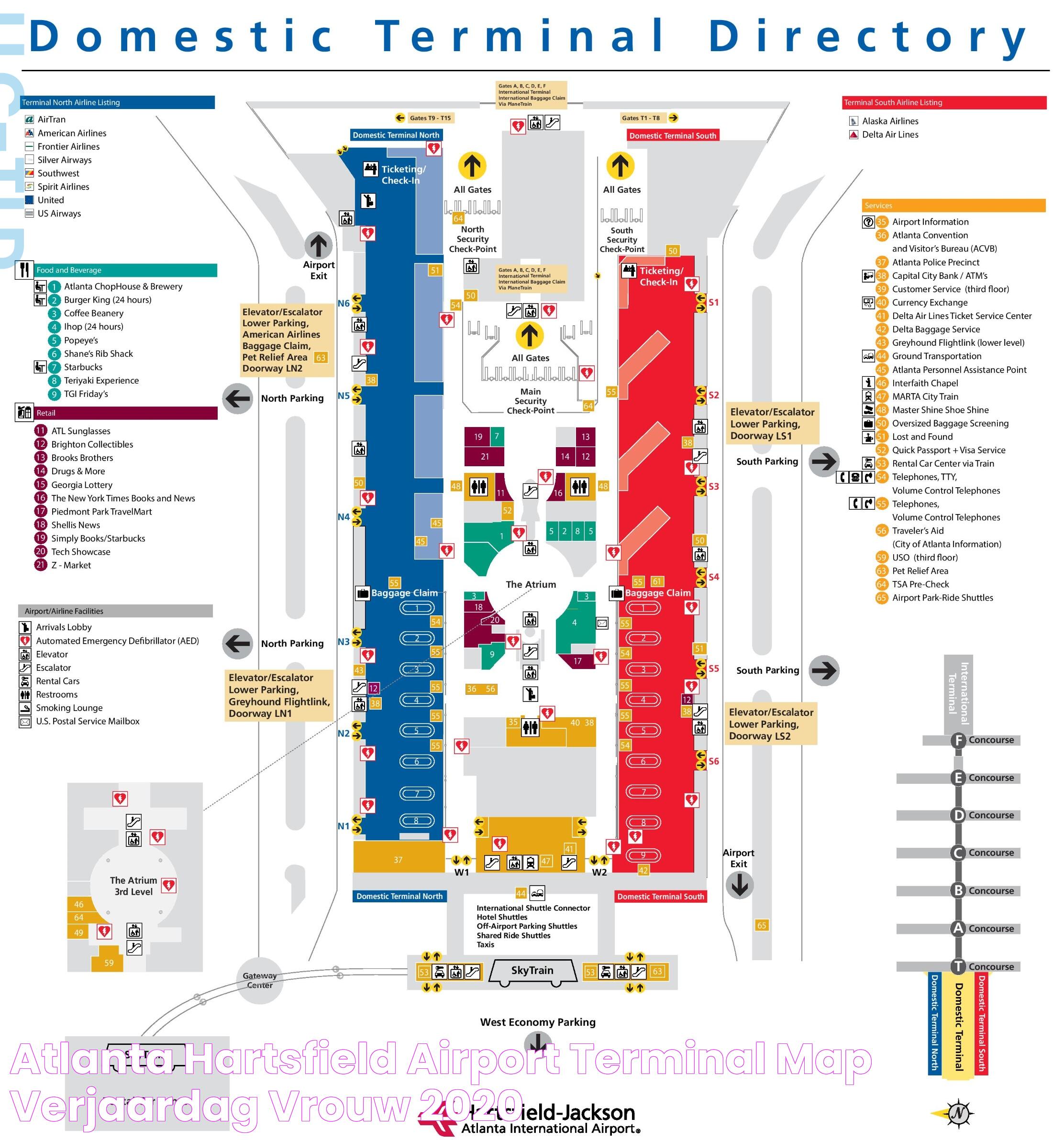 Atlanta Hartsfield Airport Terminal Map Verjaardag Vrouw 2020