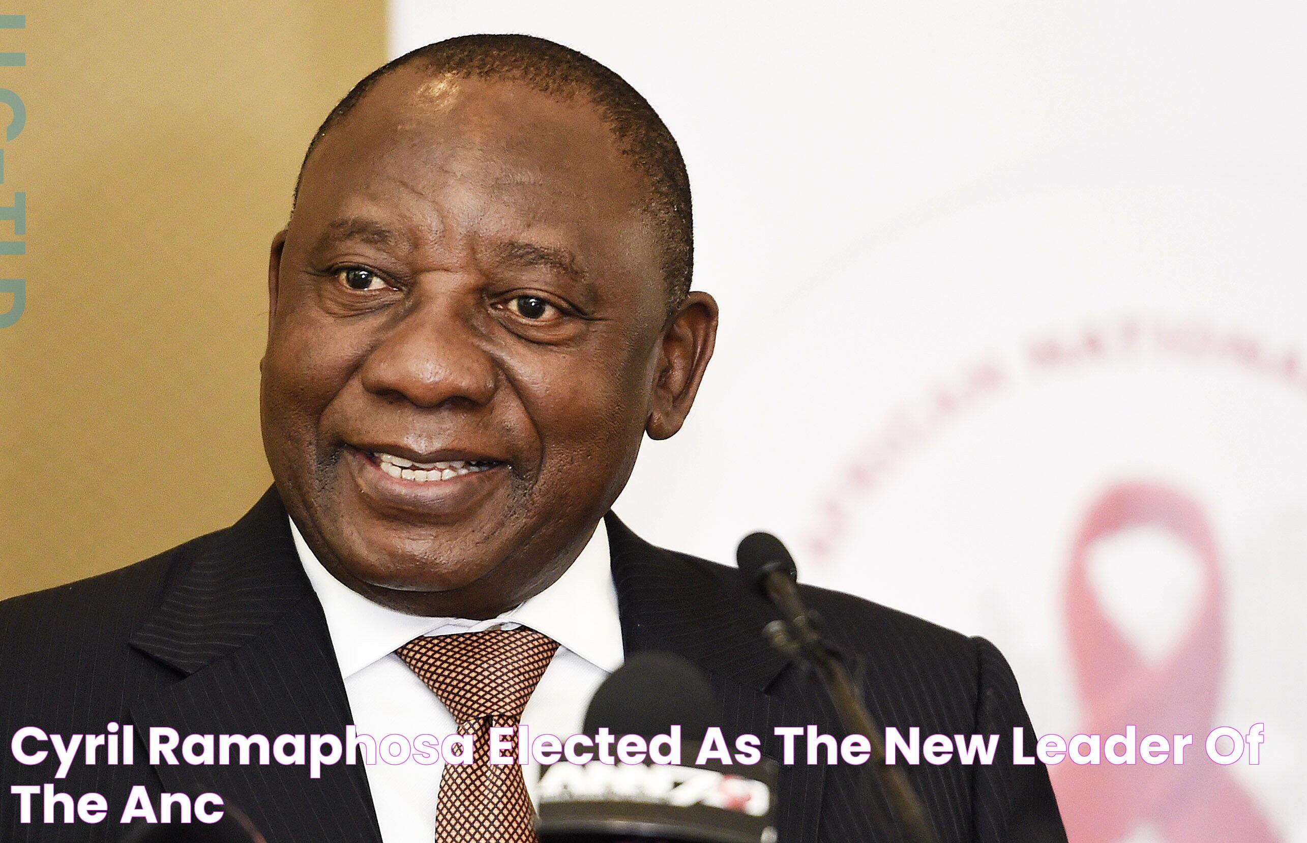 Cyril Ramaphosa elected as the new leader of the ANC