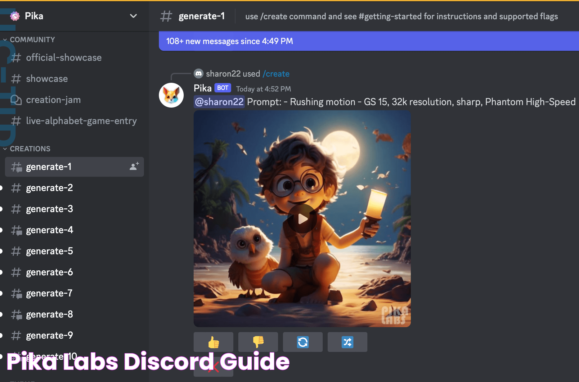 Pika Labs Discord Guide