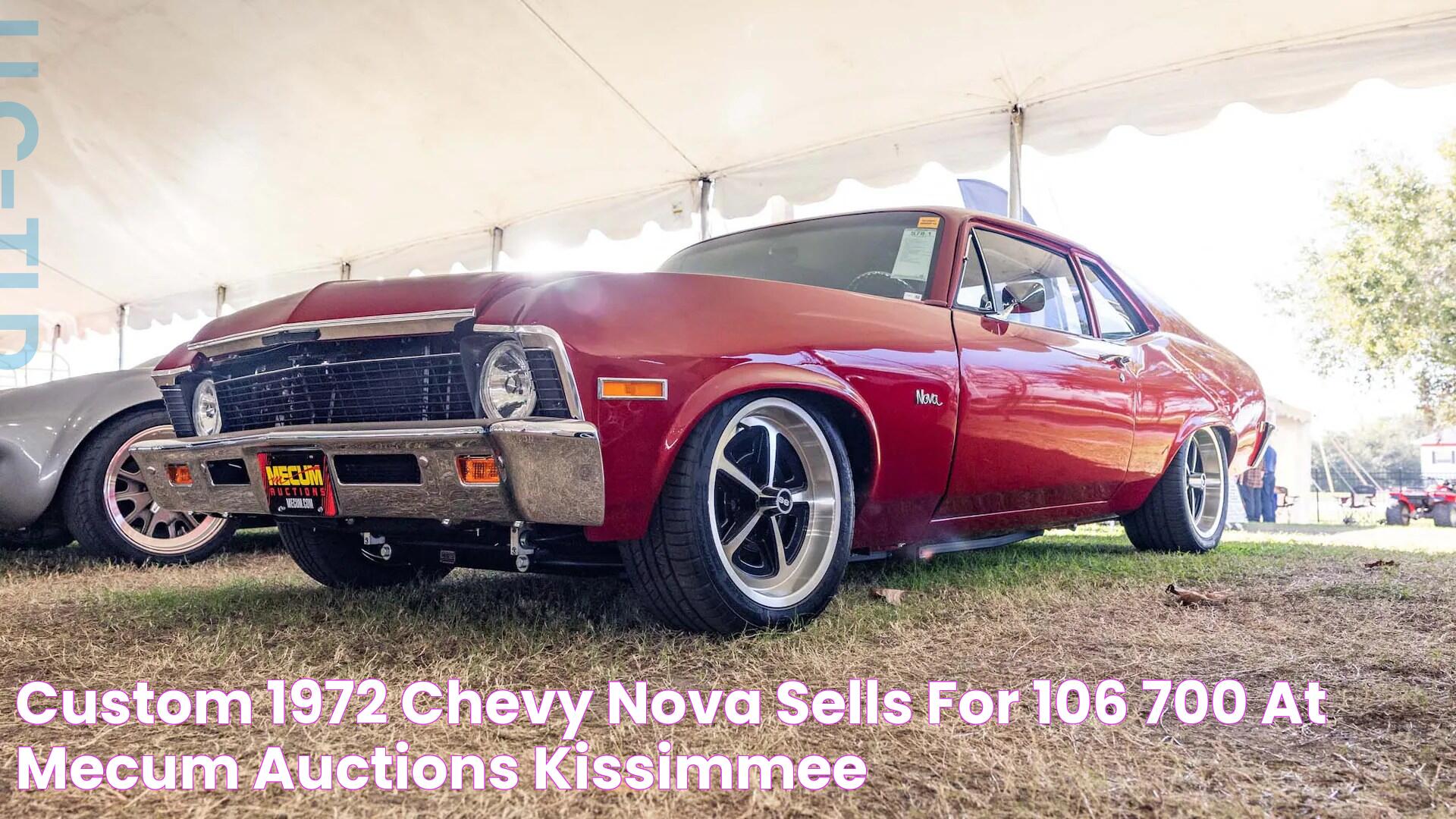 Custom 1972 Chevy Nova sells for 106,700 at Mecum Auctions Kissimmee