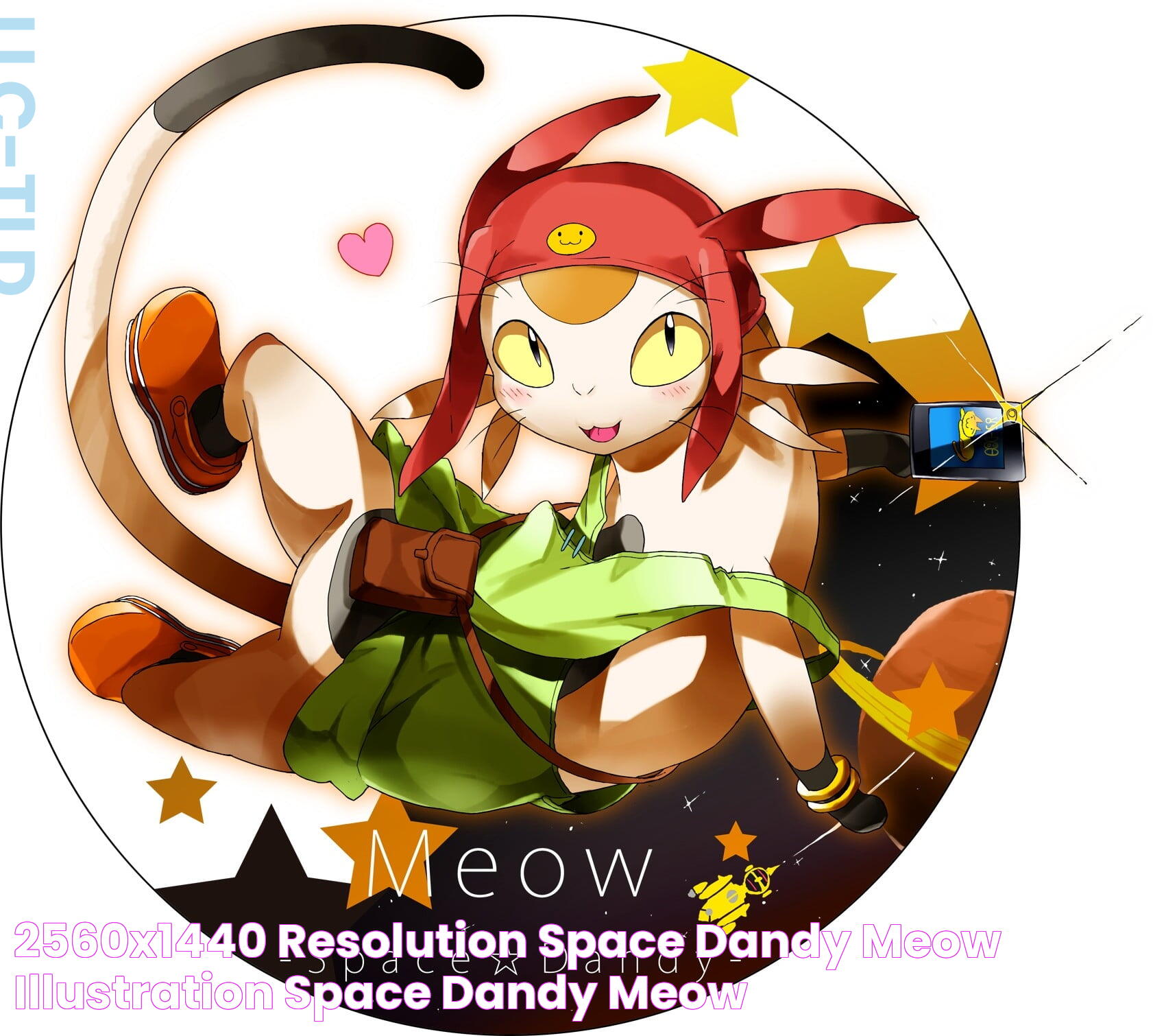 2560x1440 resolution Space Dandy Meow illustration, Space Dandy, Meow