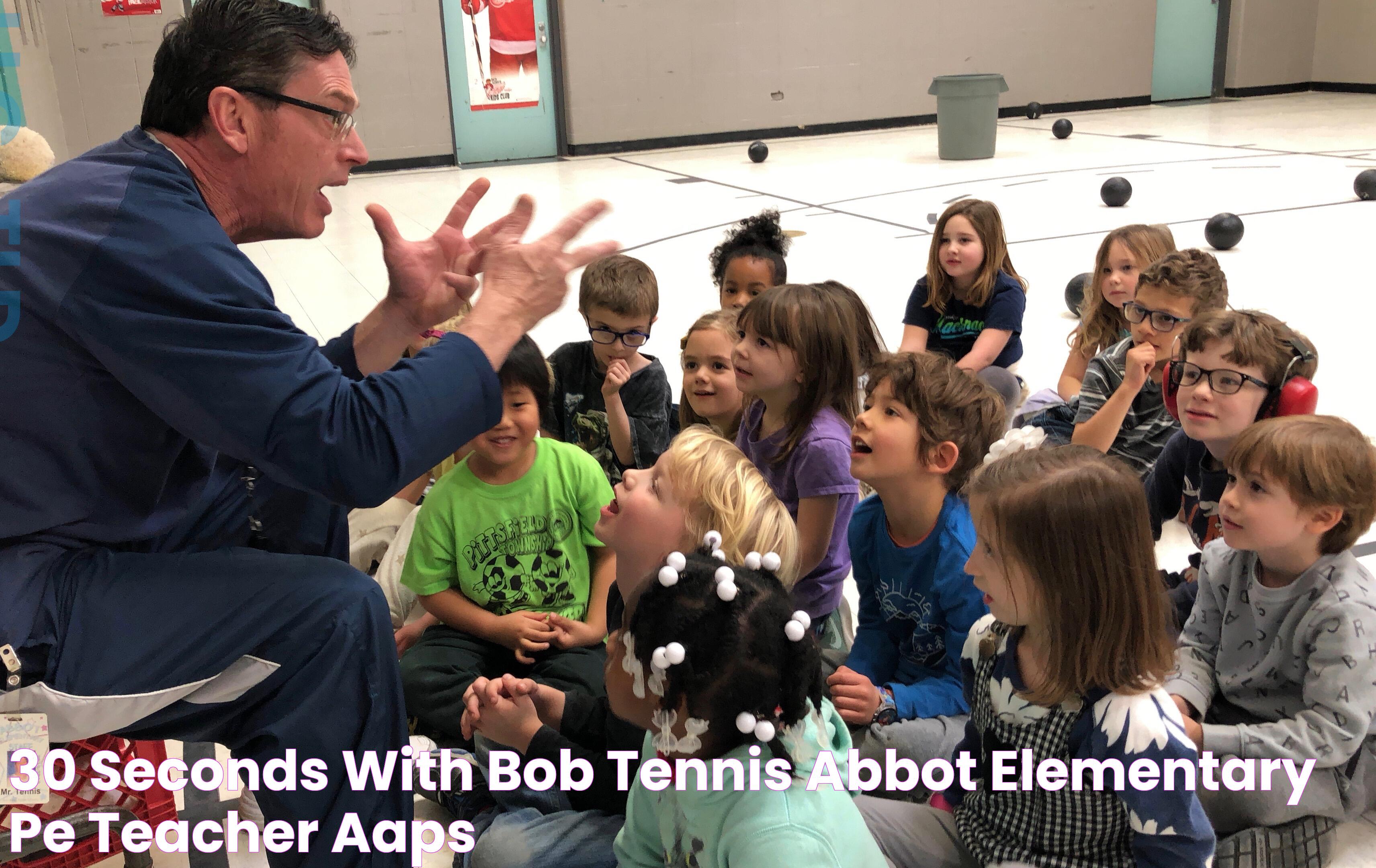 30 seconds with … Bob Tennis, Abbot Elementary PE teacher AAPS