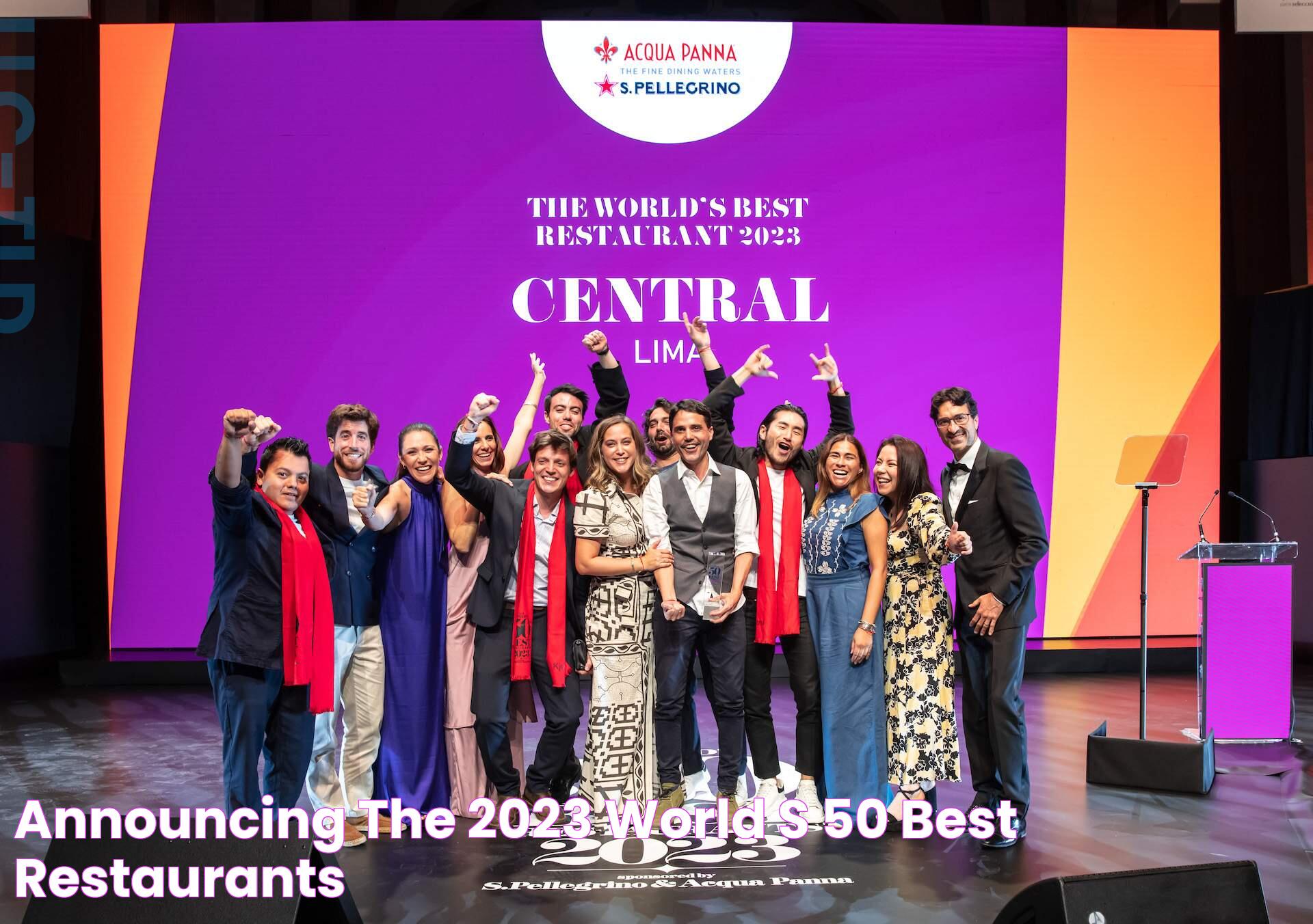 Announcing the 2023 World's 50 Best Restaurants