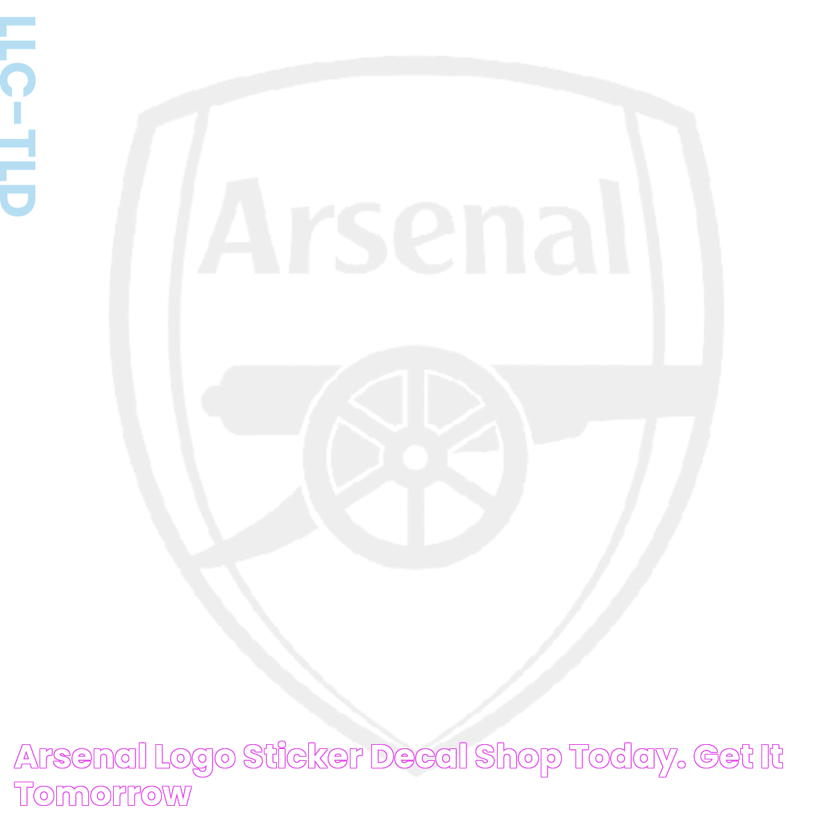 Arsenal Logo Sticker/Decal Shop Today. Get it Tomorrow!