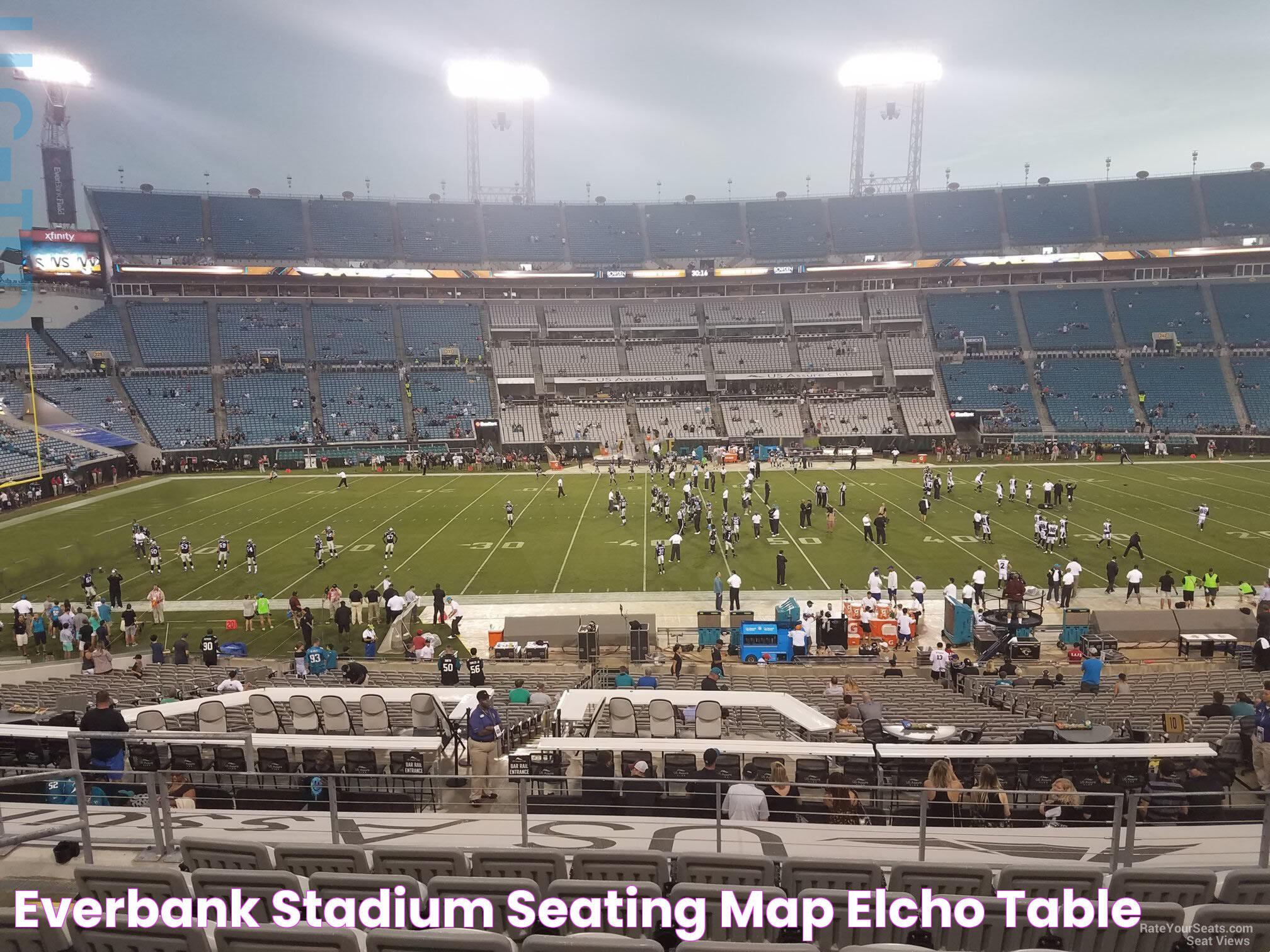 Everbank Stadium Seating Map Elcho Table