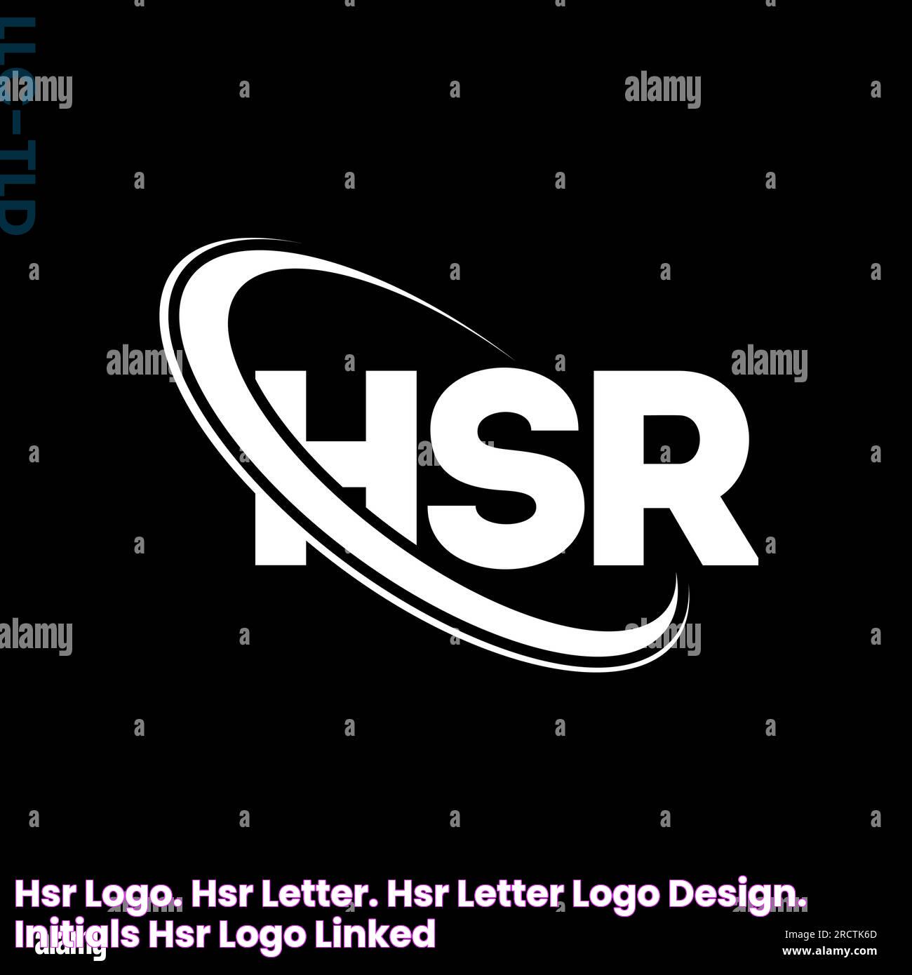 HSR logo. HSR letter. HSR letter logo design. Initials HSR logo linked