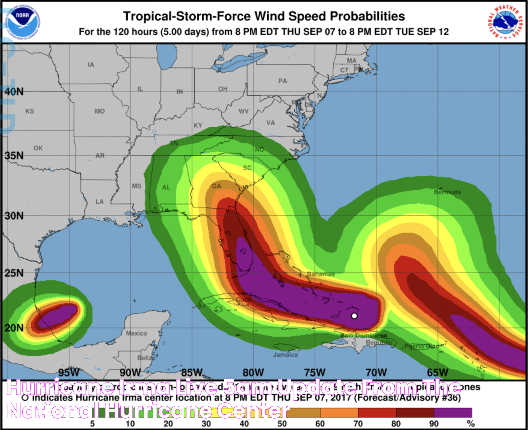 Hurricane Irma LIVE 5am update from the National Hurricane Center