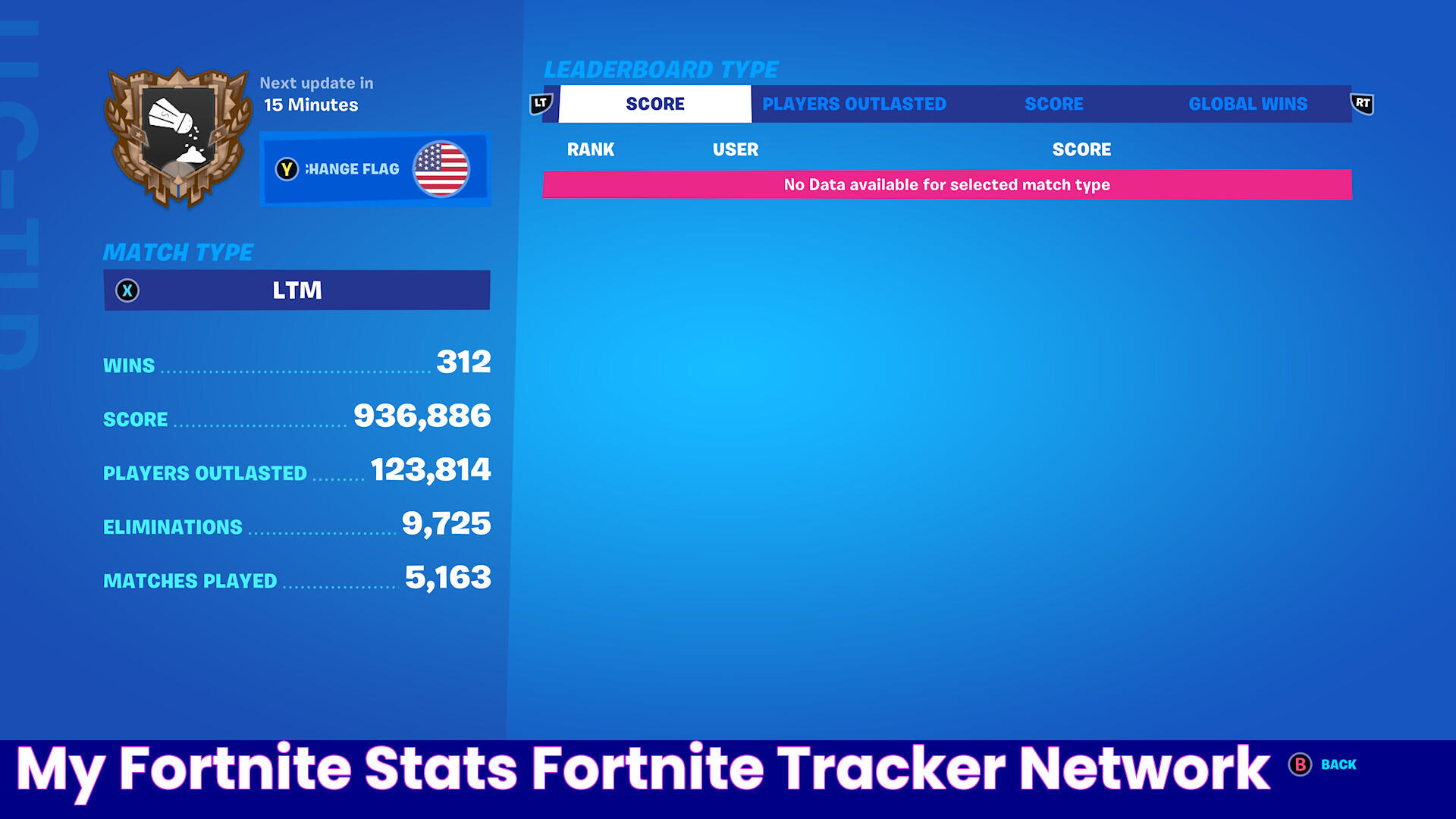 My fortnite Stats Fortnite Tracker Network